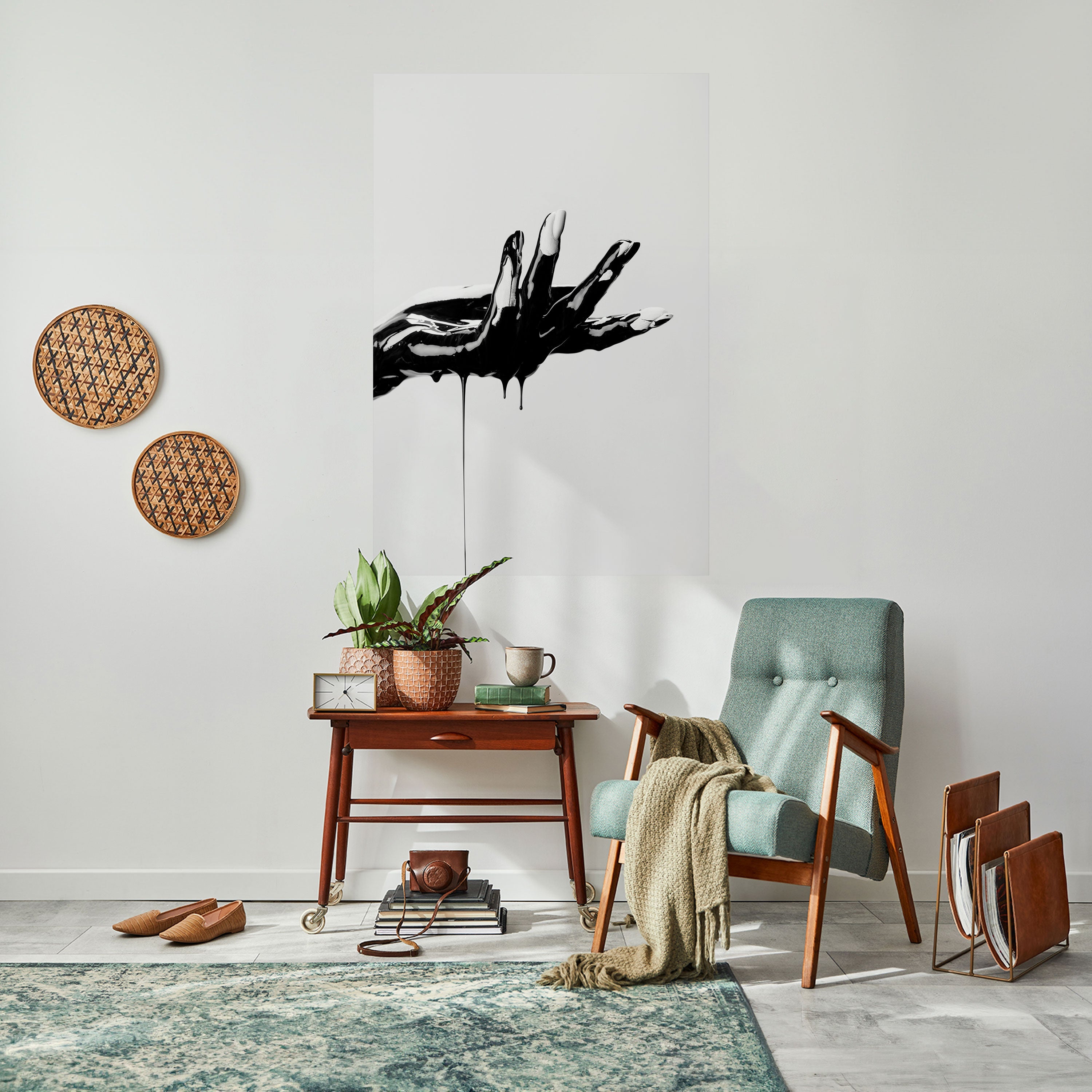 Affiche verticale autocollante BLACK VISCOSITY