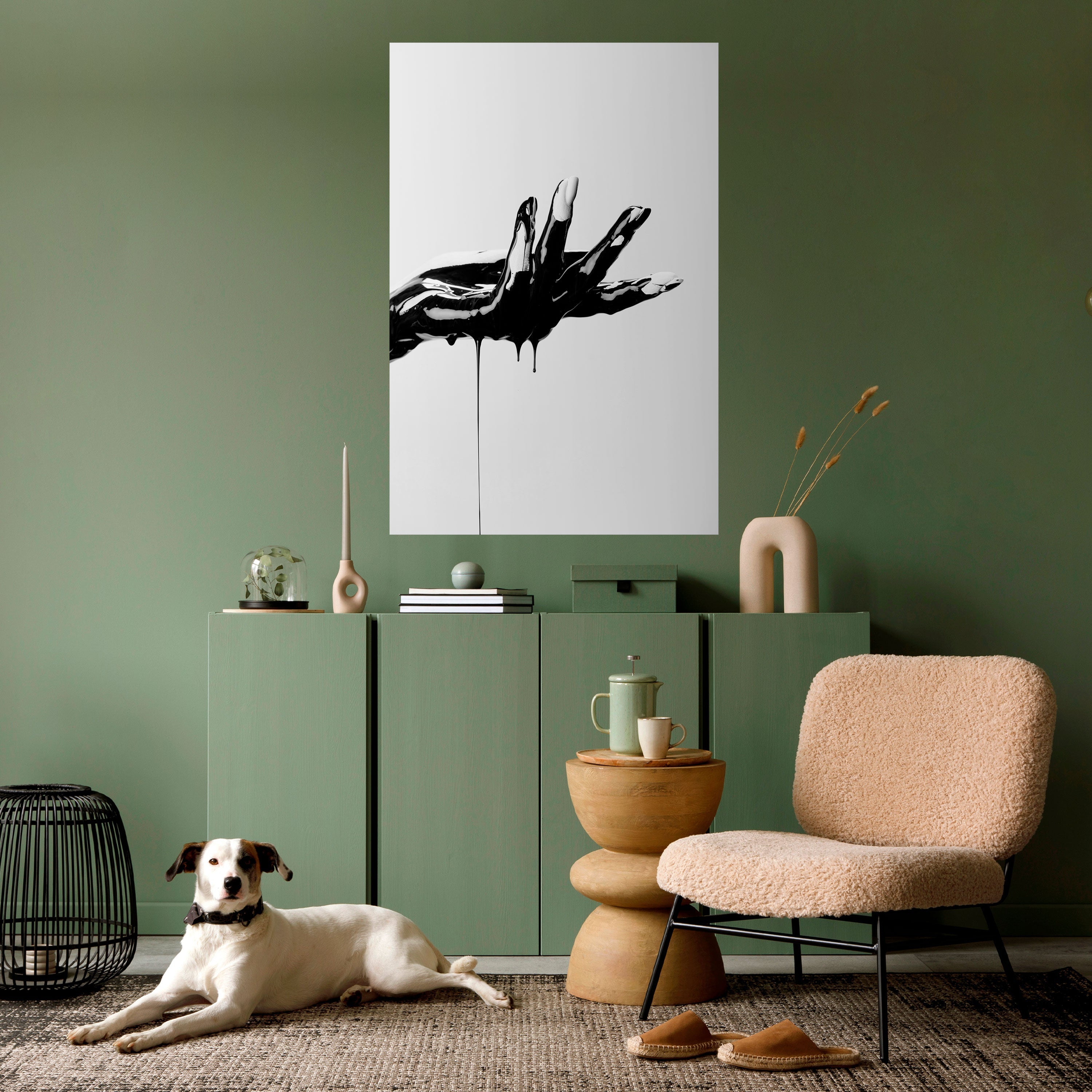 Affiche verticale autocollante BLACK VISCOSITY