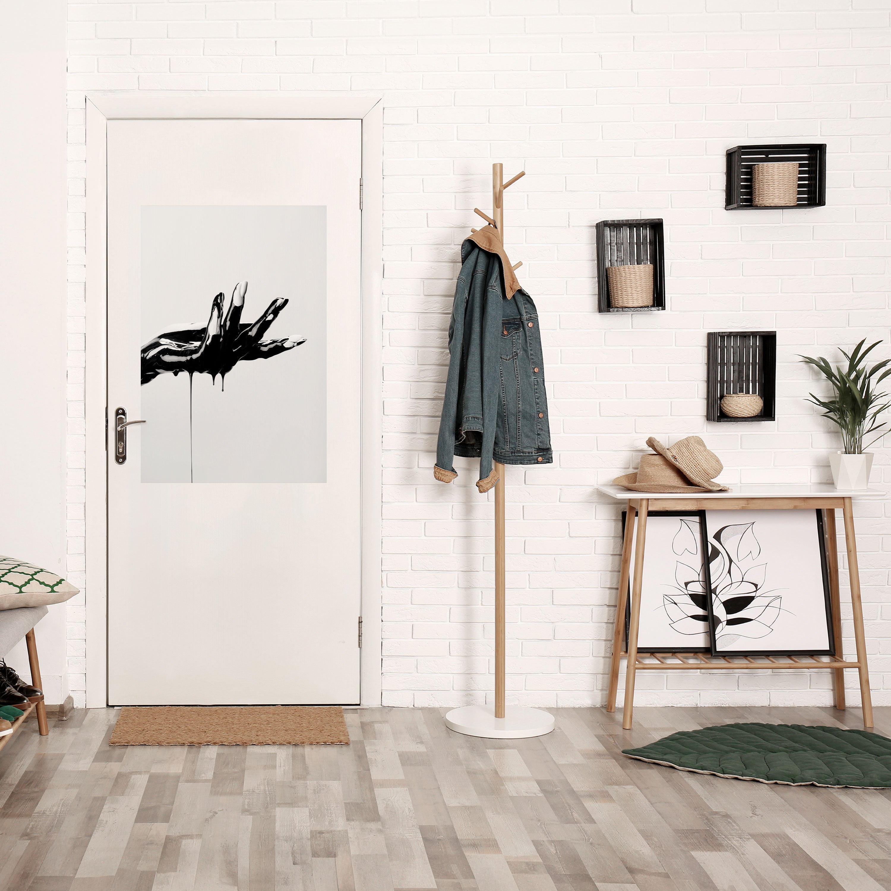 Affiche verticale autocollante BLACK VISCOSITY