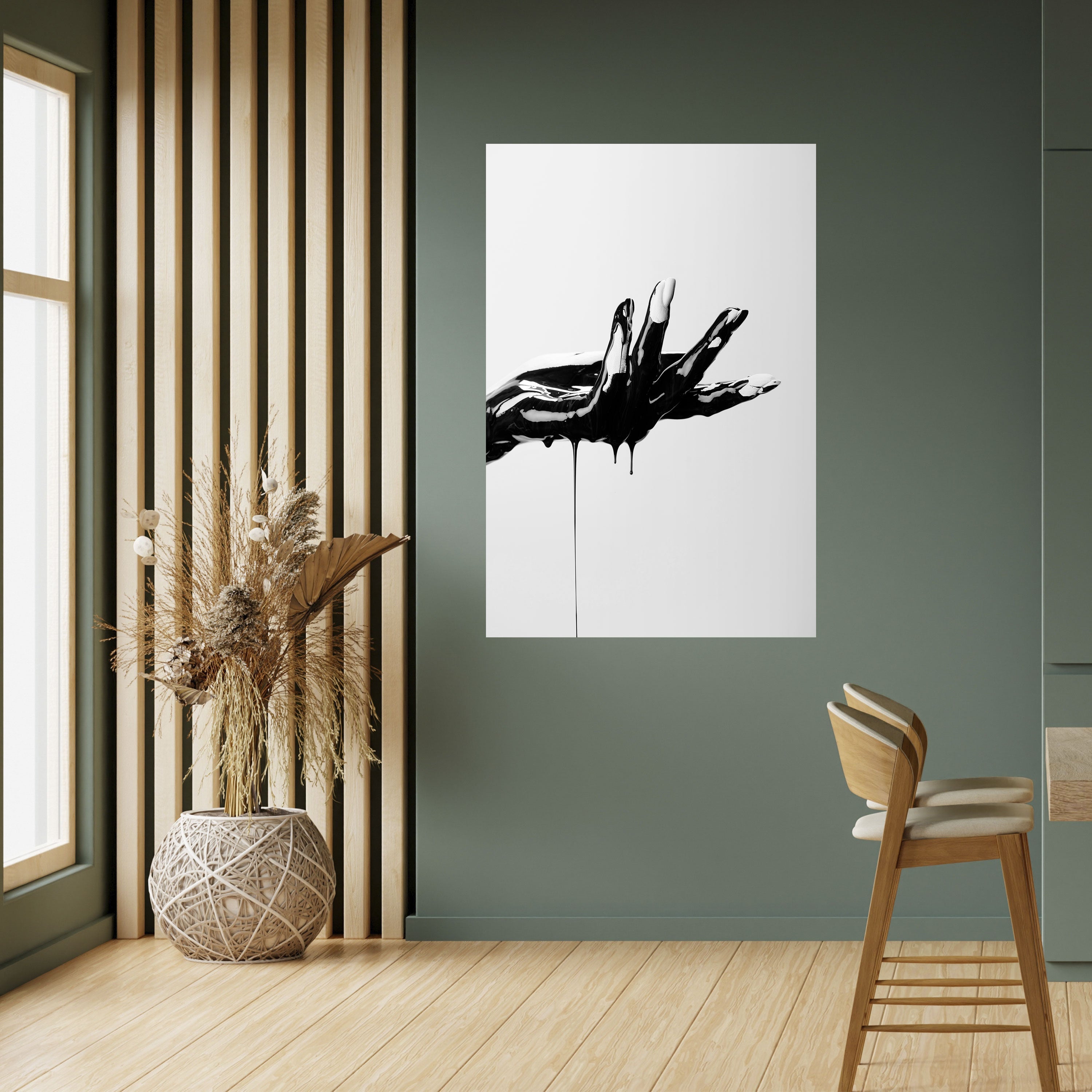 Affiche verticale autocollante BLACK VISCOSITY