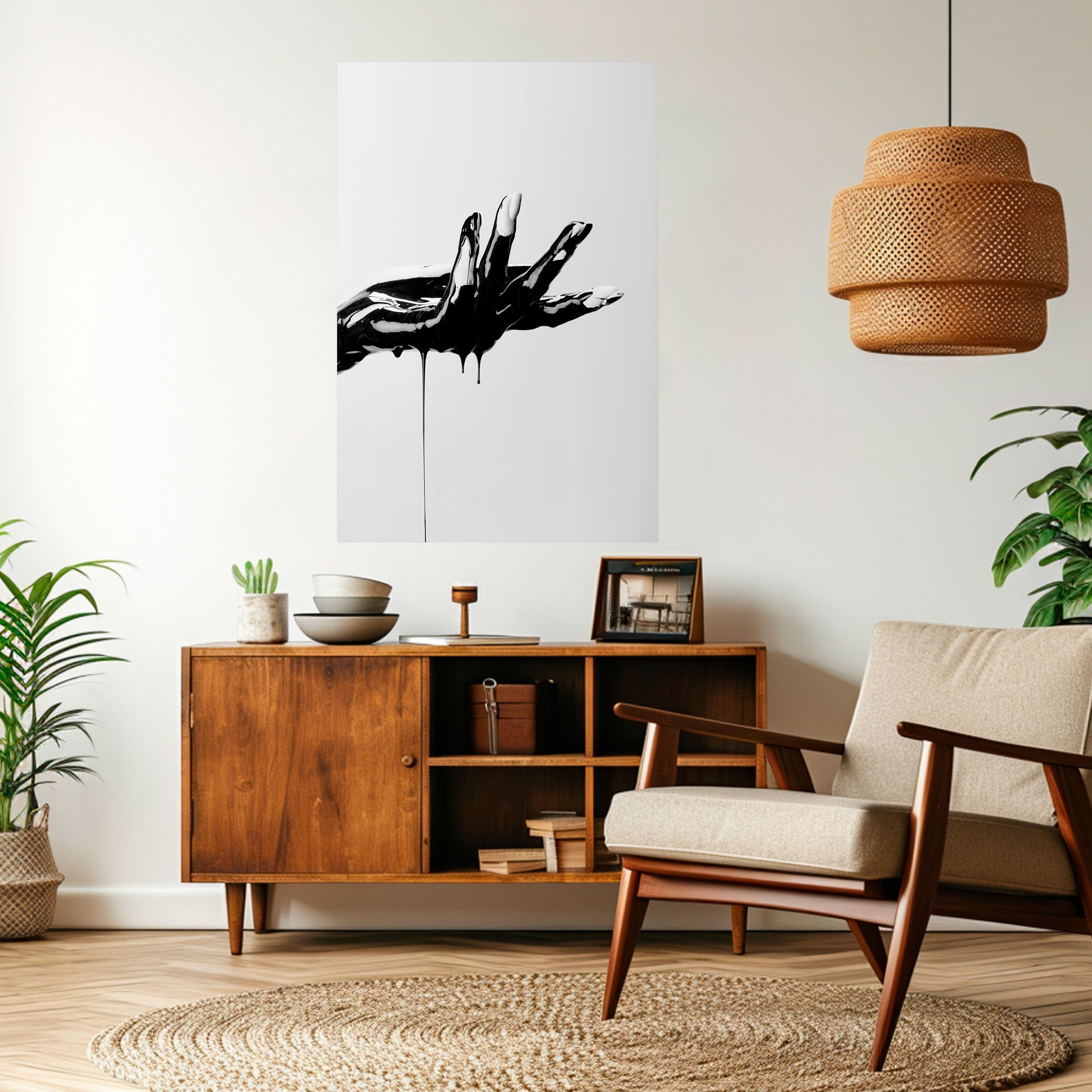 Affiche verticale autocollante BLACK VISCOSITY