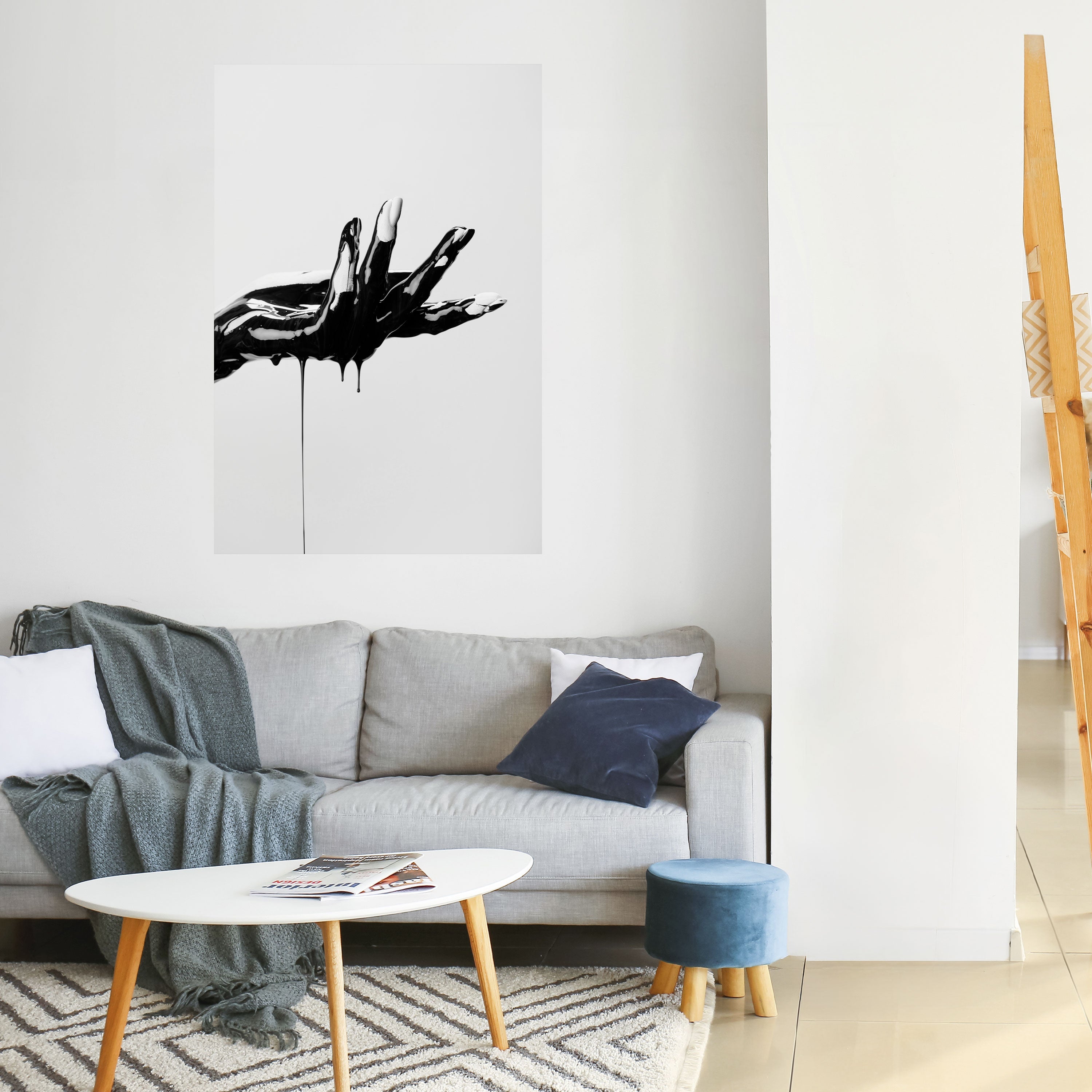 Affiche verticale autocollante BLACK VISCOSITY