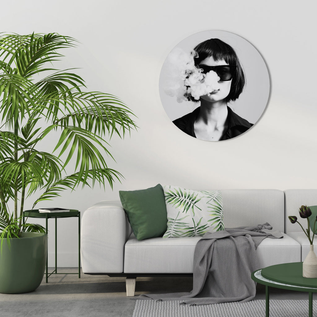 Décoration murale ronde SMOKY BELLE