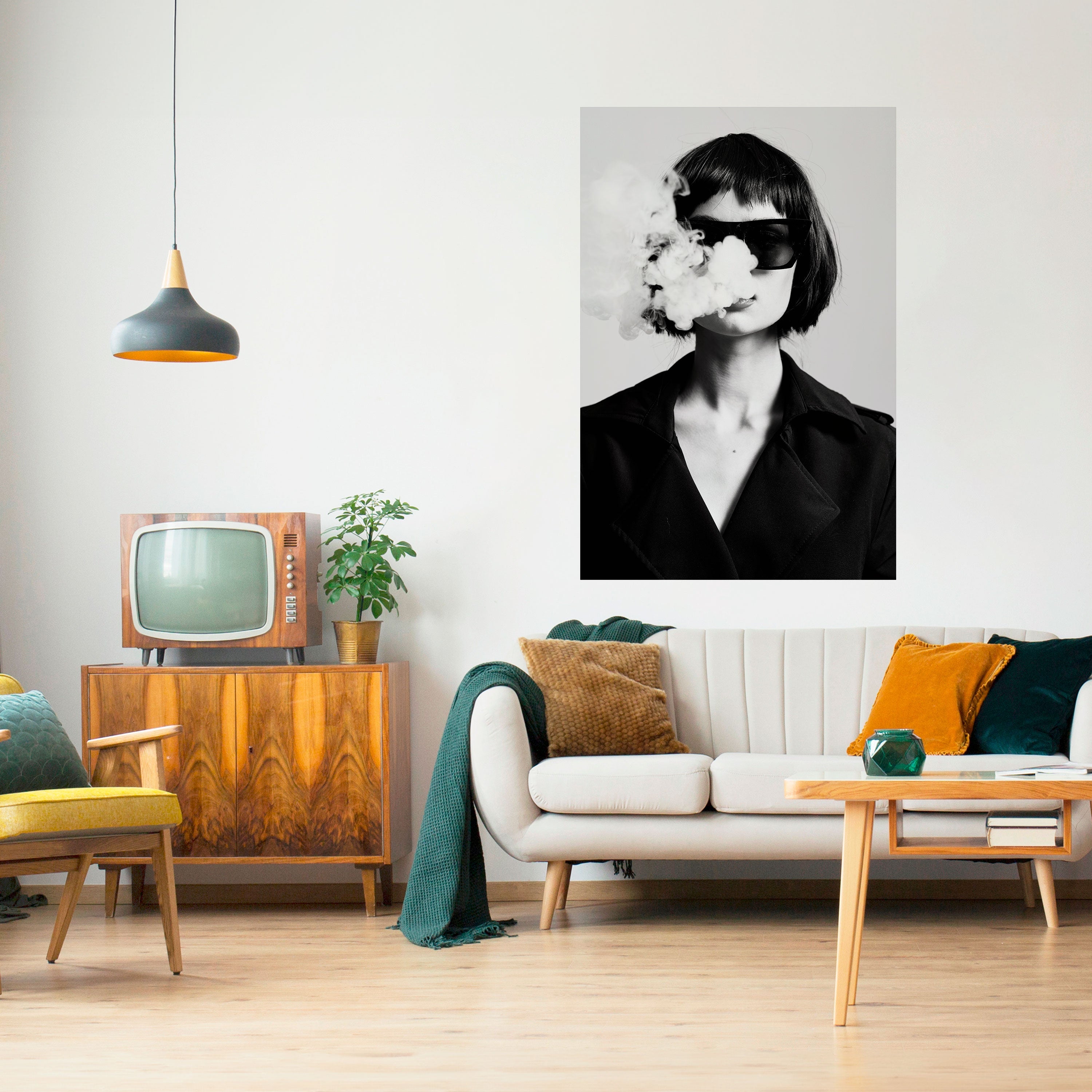 Affiche verticale autocollante SMOKY BELLE