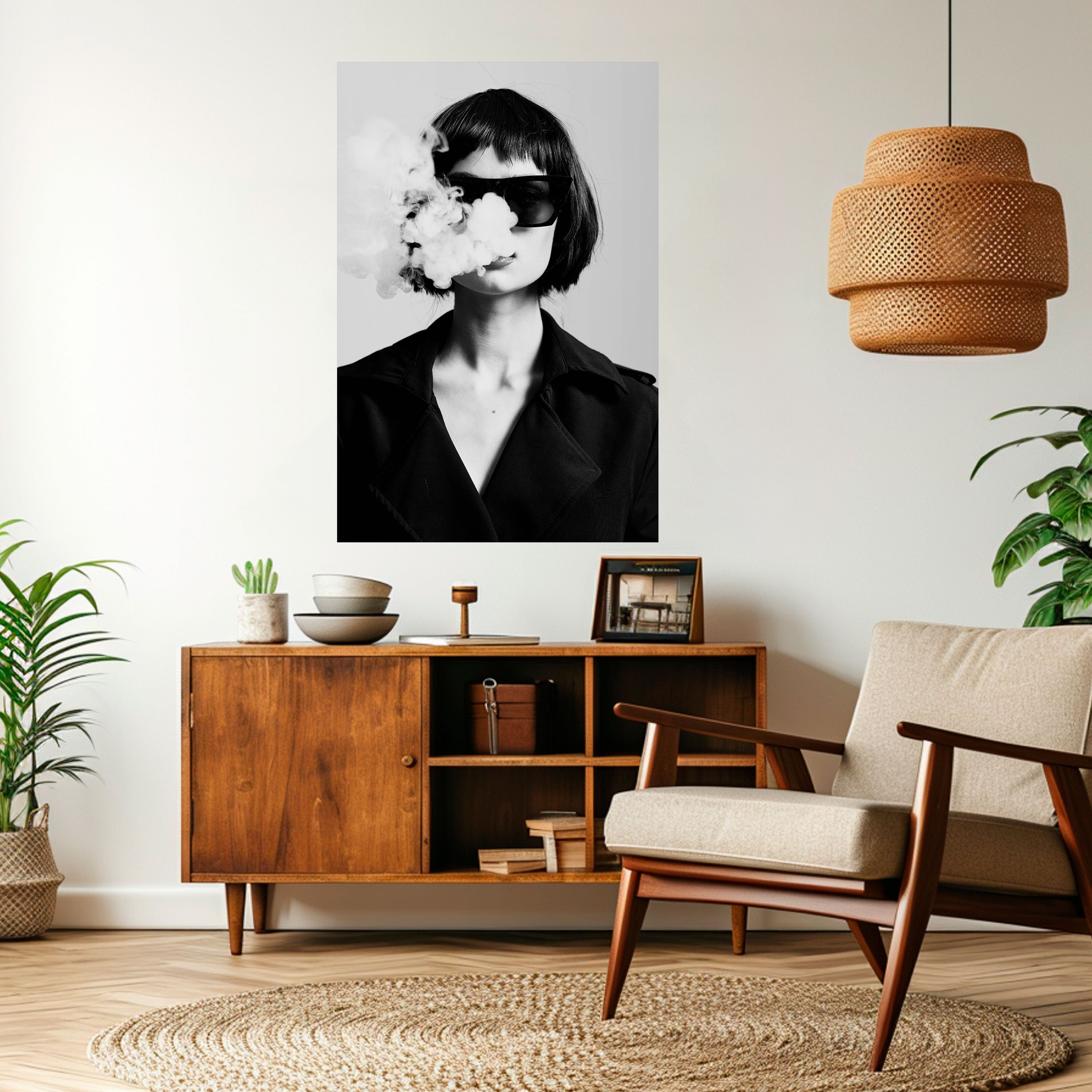 Affiche verticale autocollante SMOKY BELLE