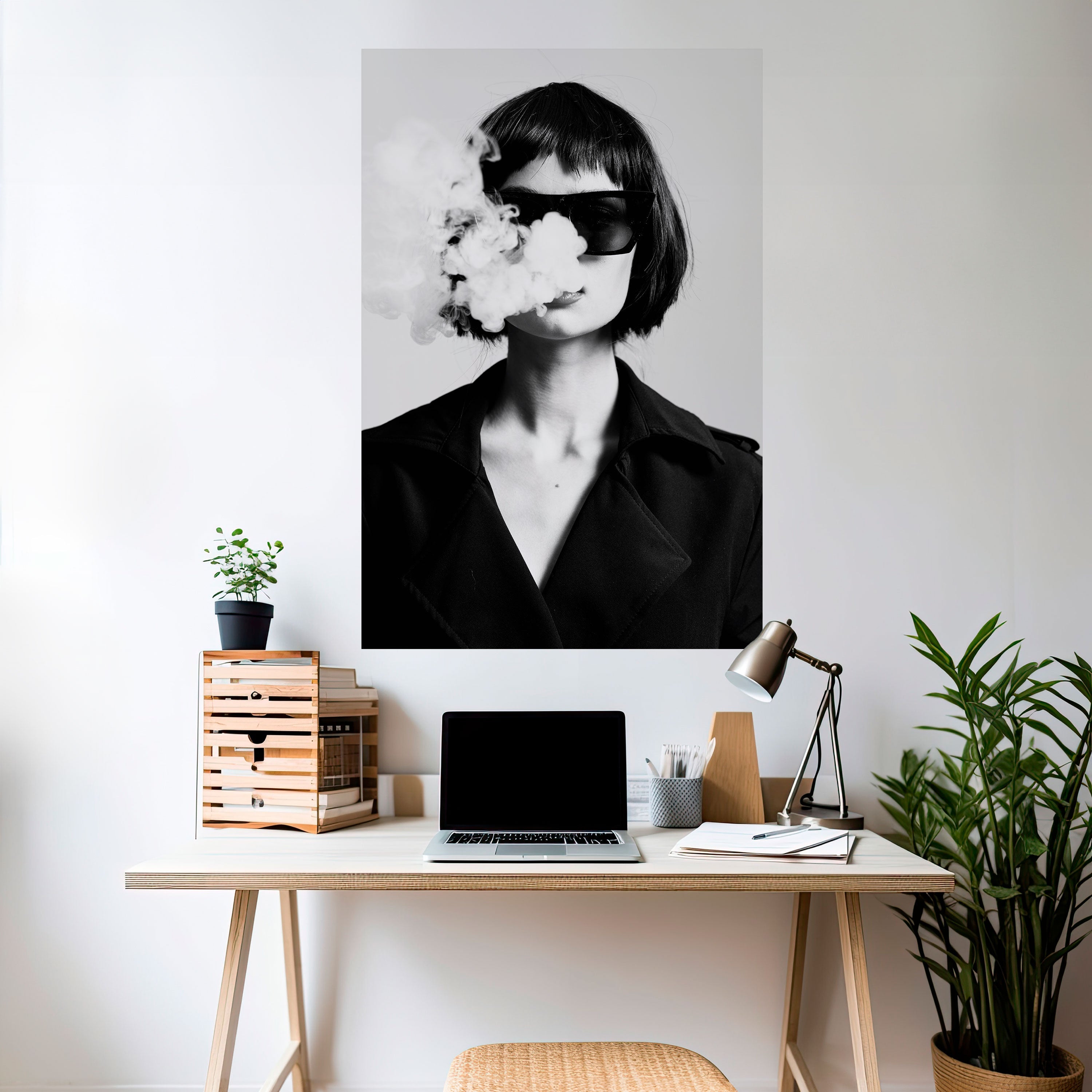 Affiche verticale autocollante SMOKY BELLE
