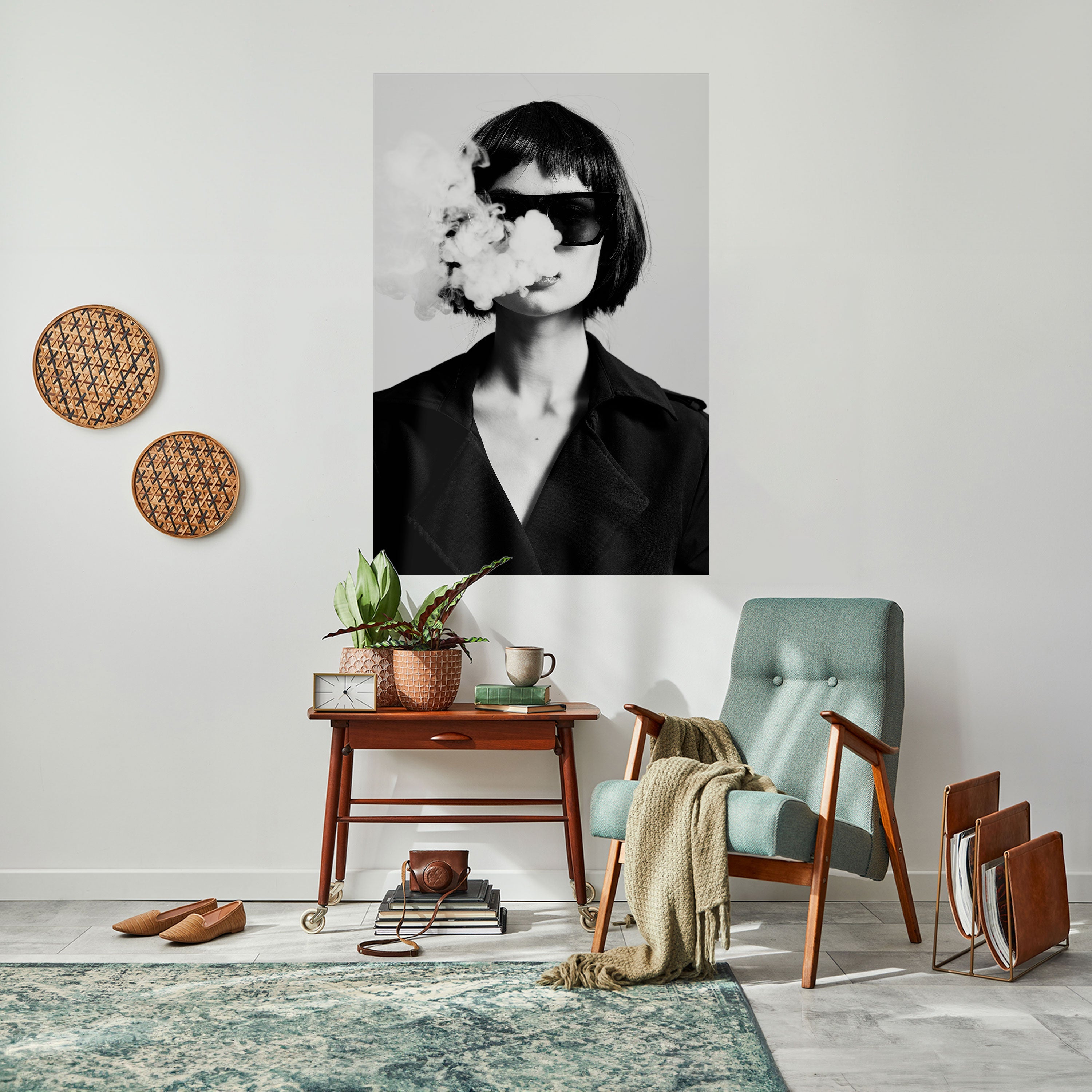 Affiche verticale autocollante SMOKY BELLE