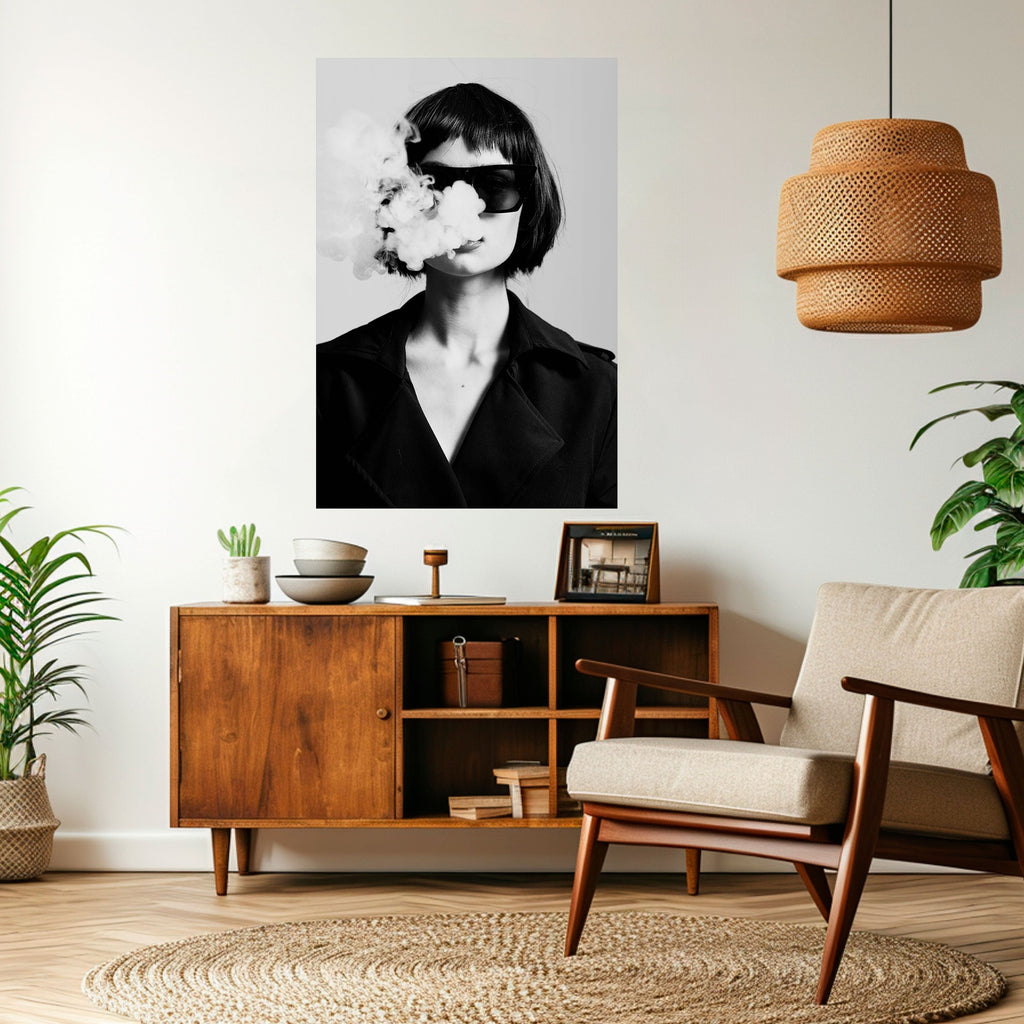 Affiche verticale autocollante SMOKY BELLE