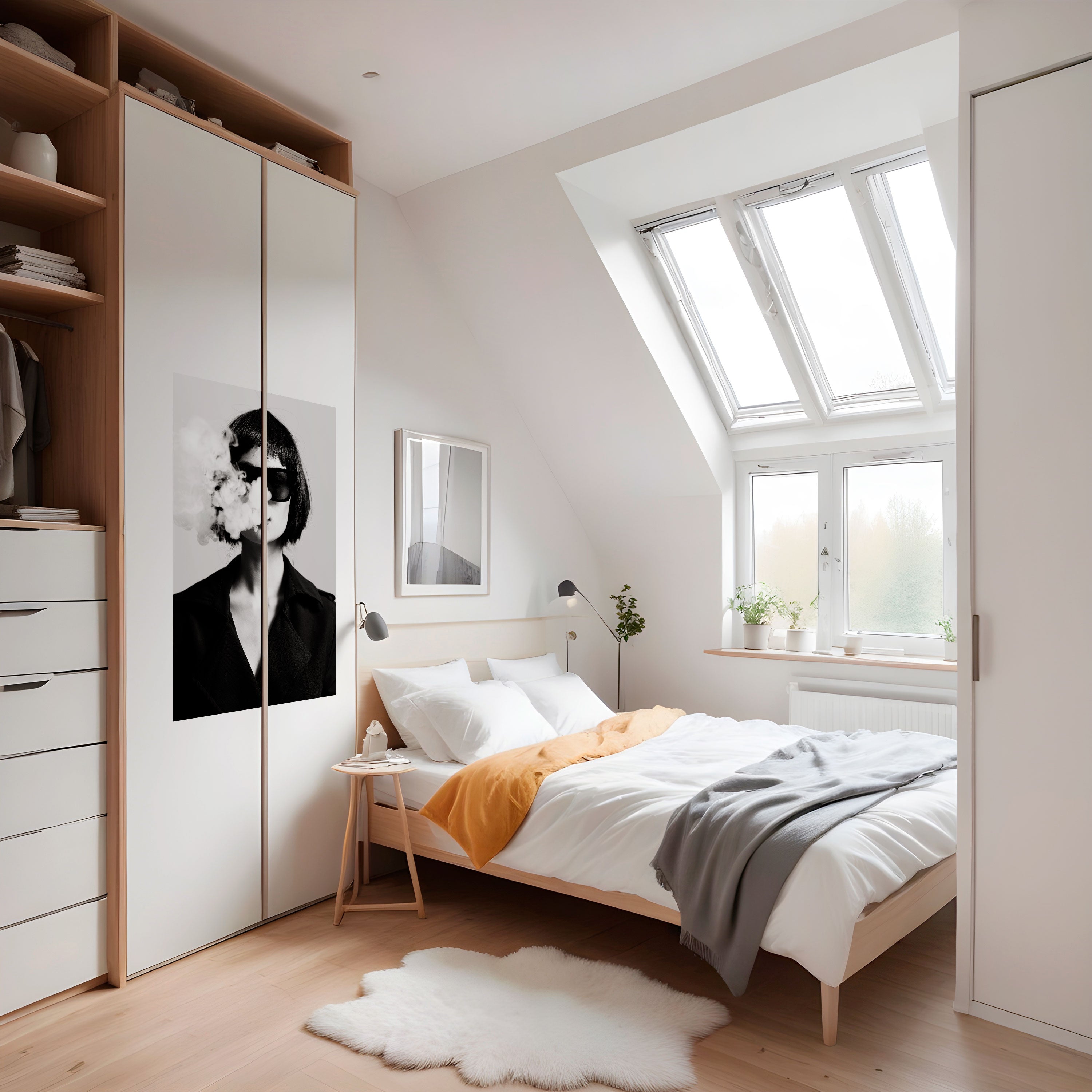 Affiche verticale autocollante SMOKY BELLE