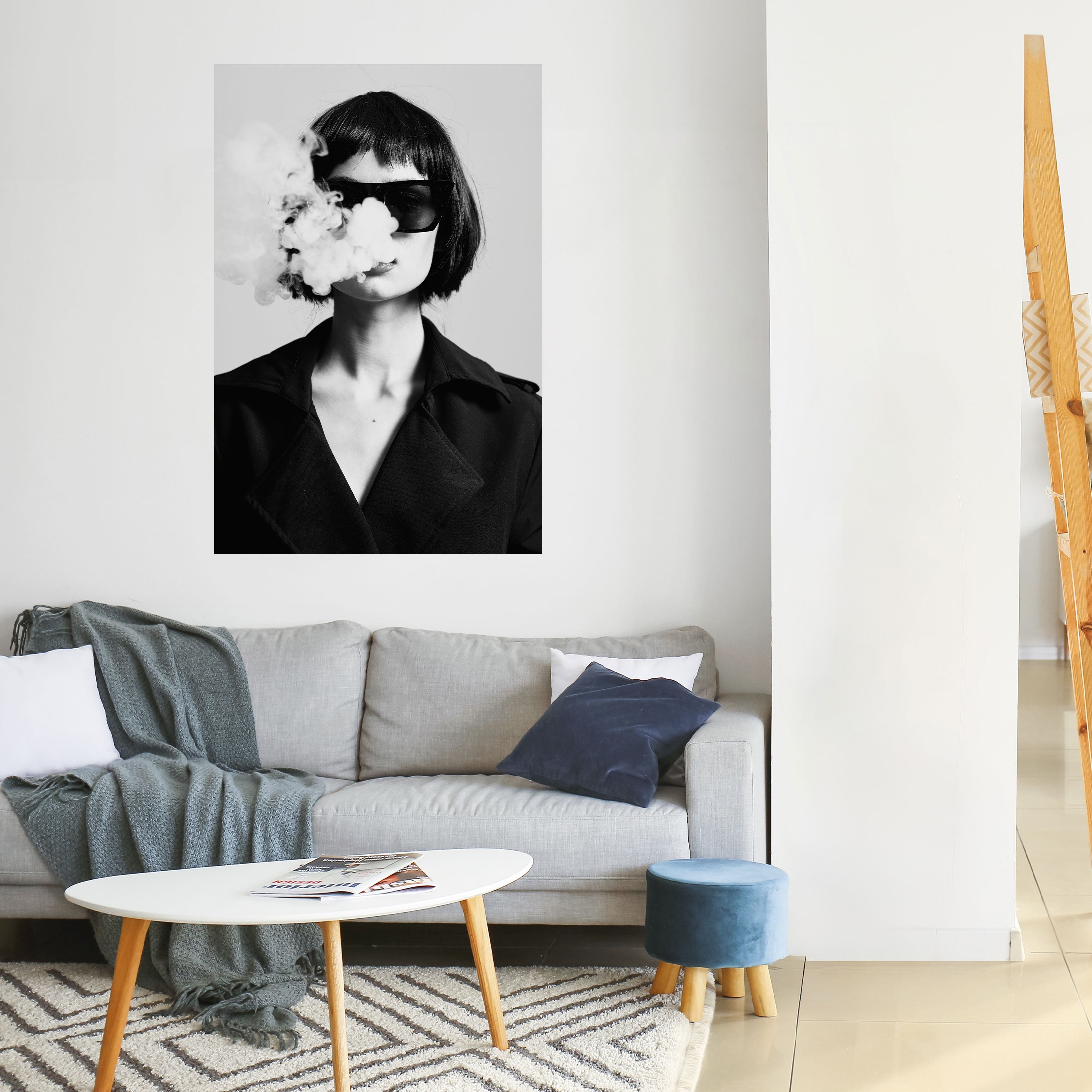 Affiche verticale autocollante SMOKY BELLE