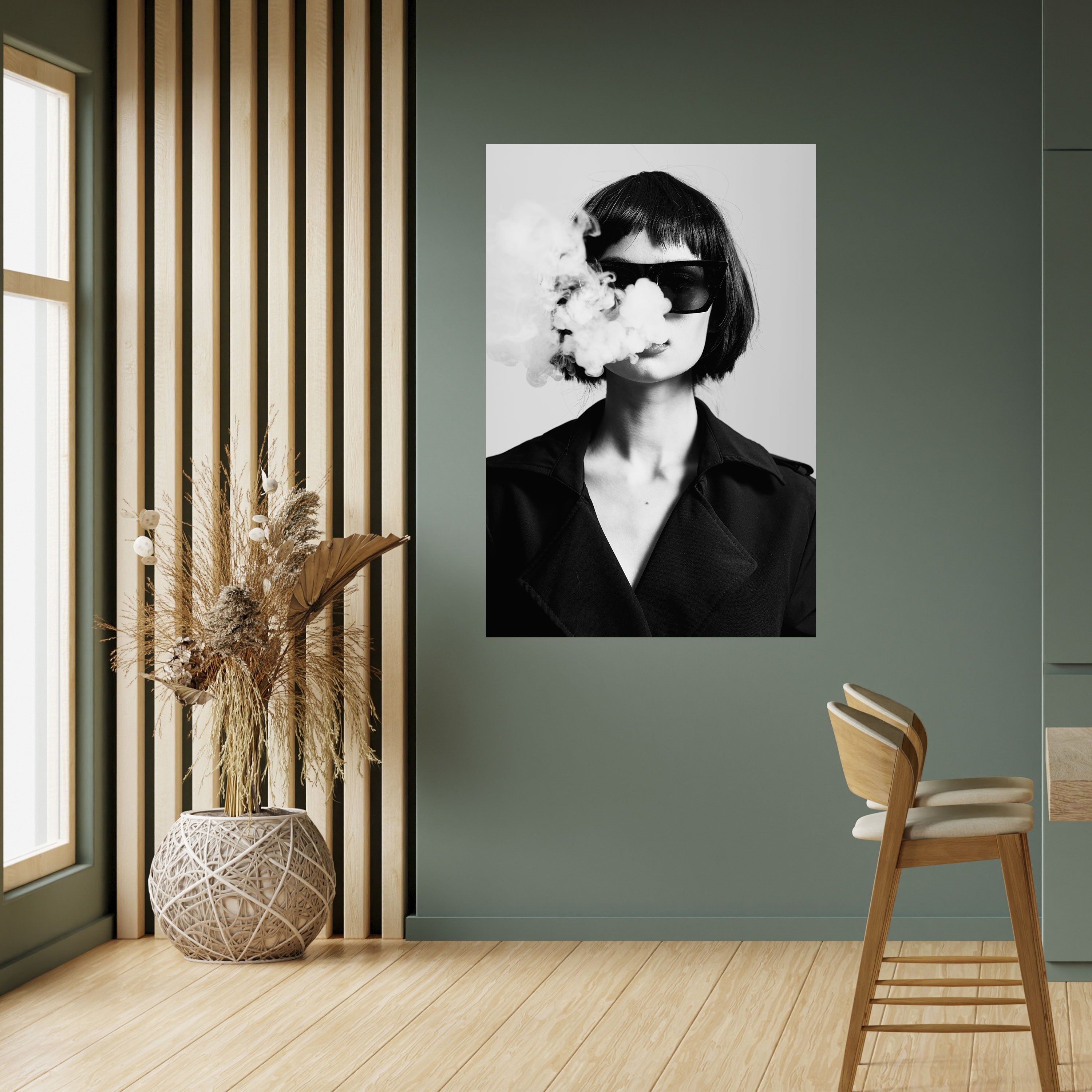 Affiche verticale autocollante SMOKY BELLE