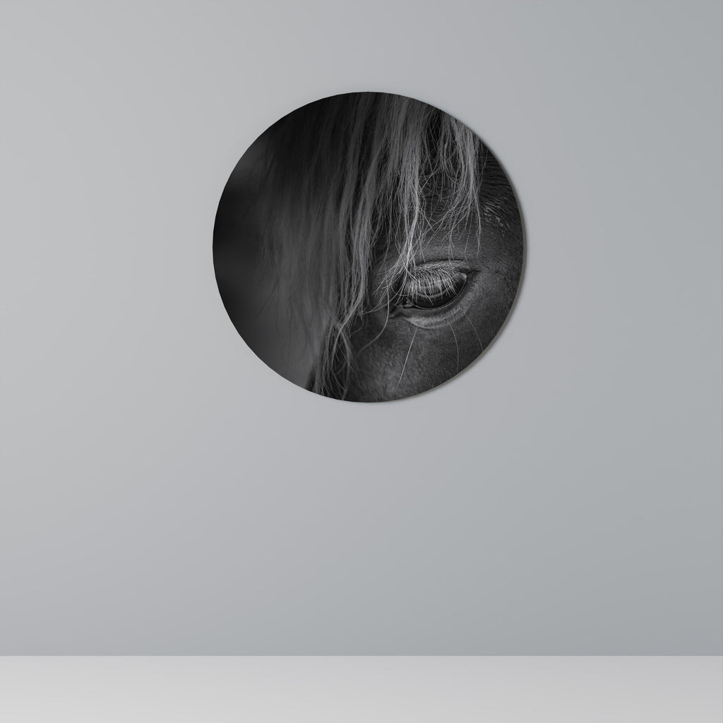 Art mural rond SILENT STRENGTH