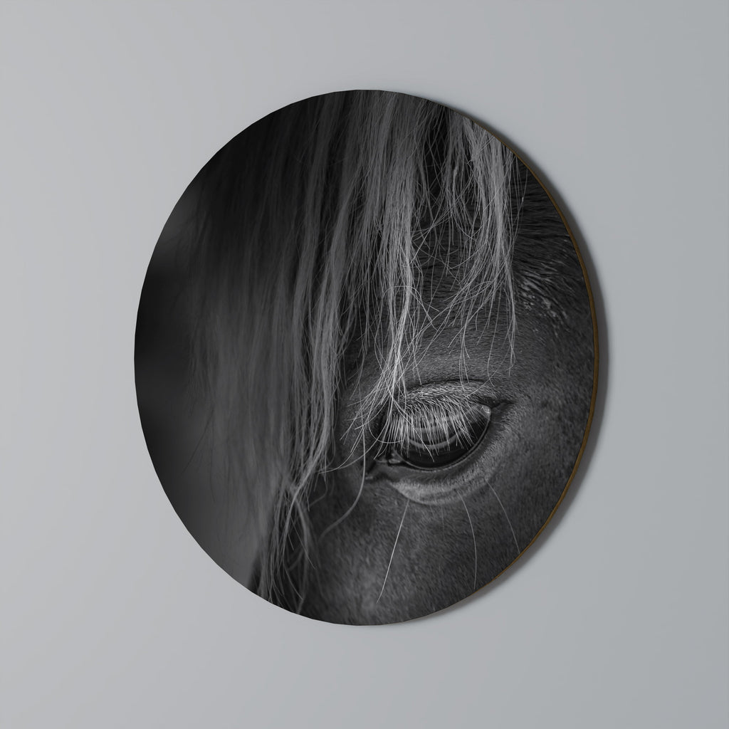 Art mural rond SILENT STRENGTH