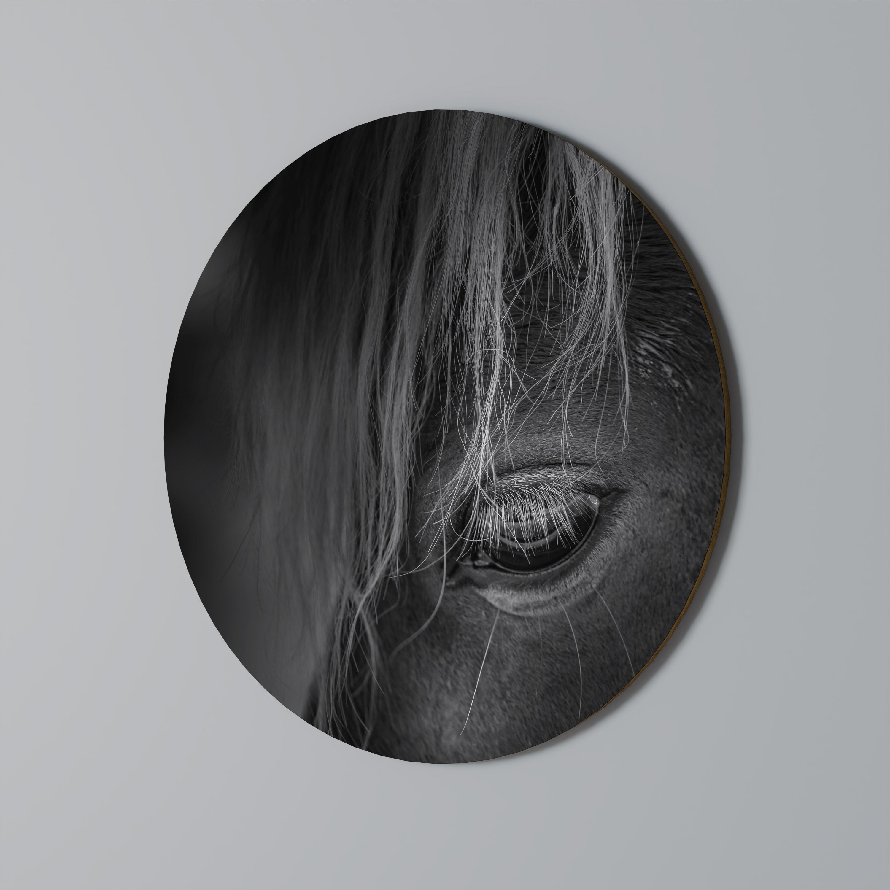 Art mural rond SILENT STRENGTH