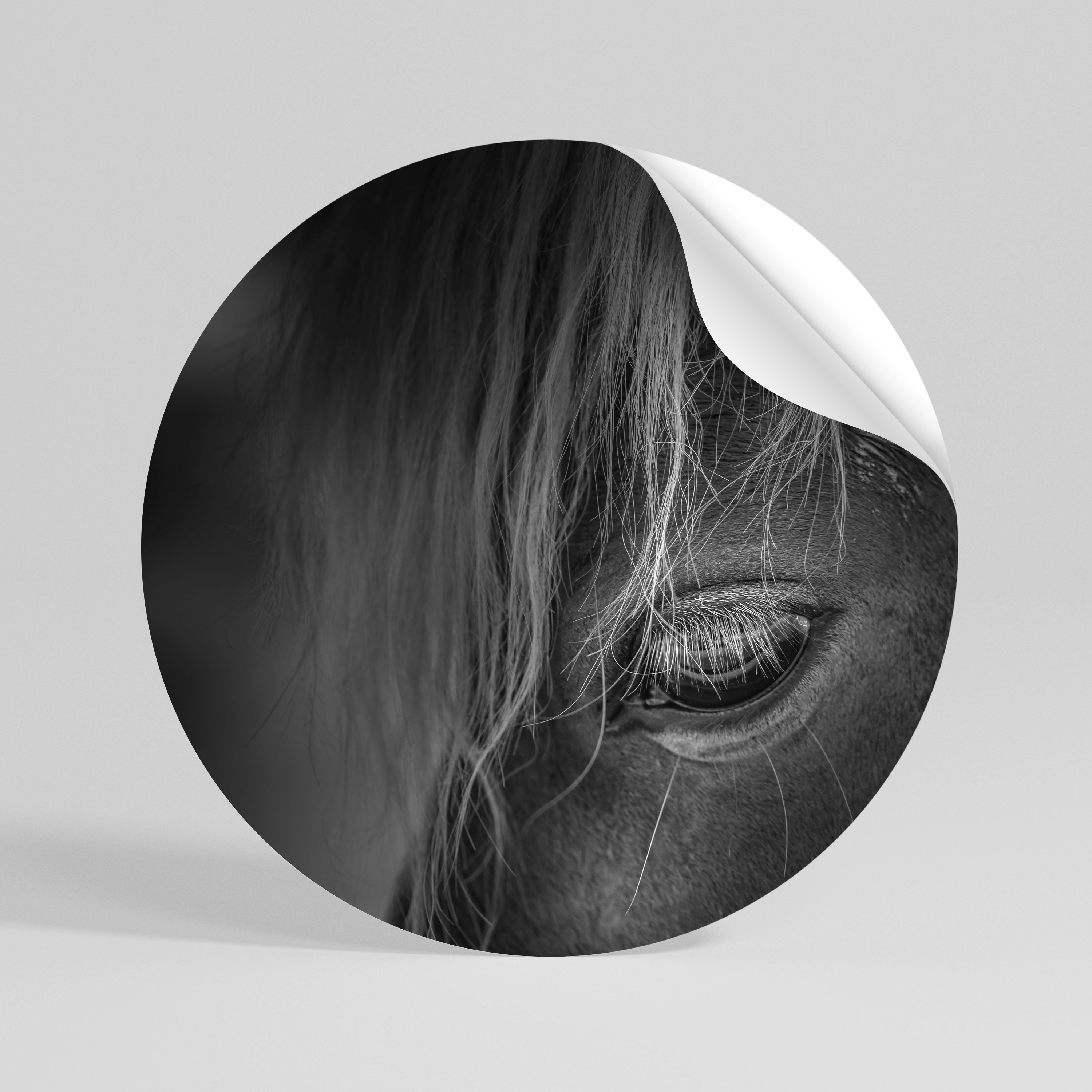 SILENT STRENGTH Peel and Stick Round Sticker