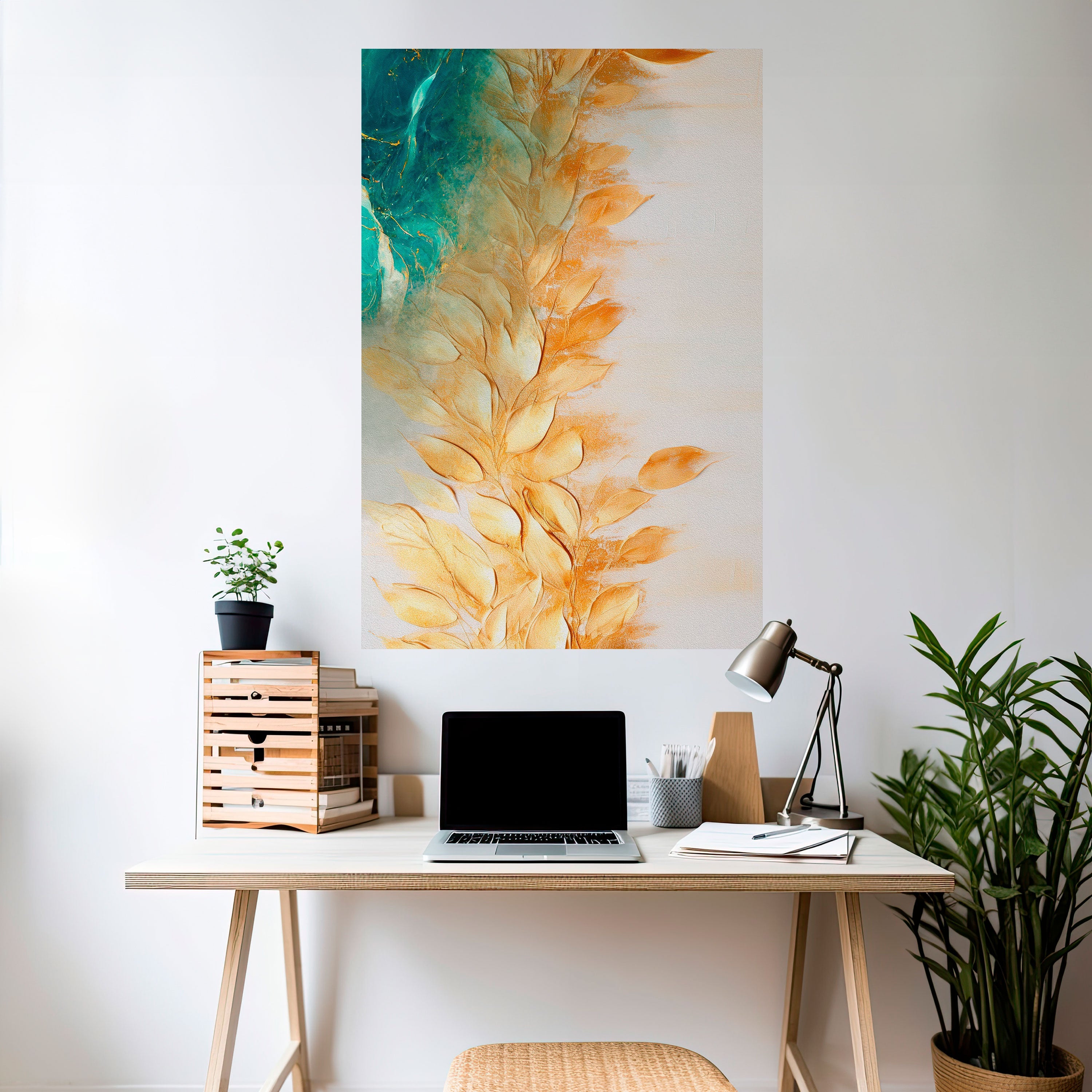 Affiche verticale autocollante LEAVES IN RADIANCE