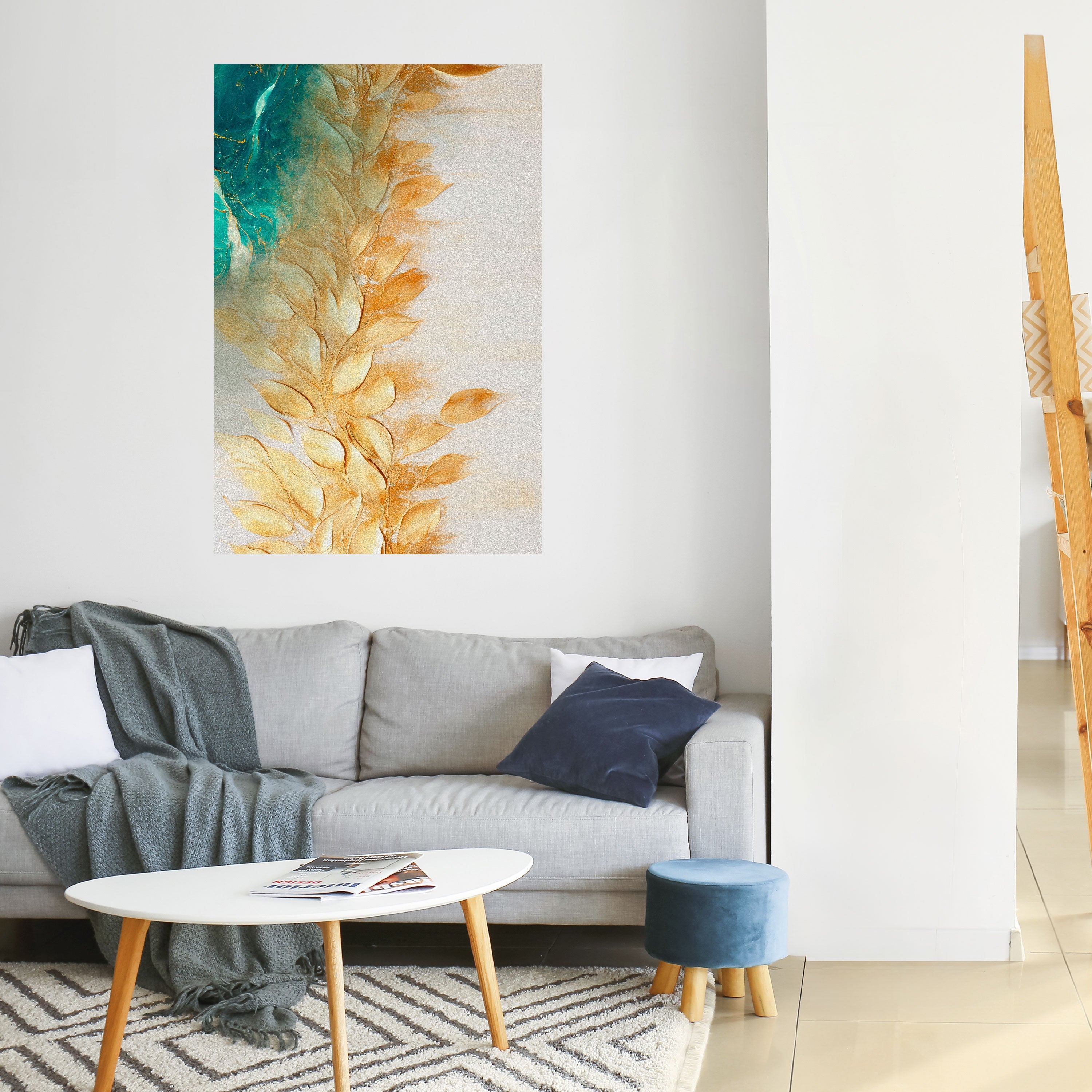 Affiche verticale autocollante LEAVES IN RADIANCE