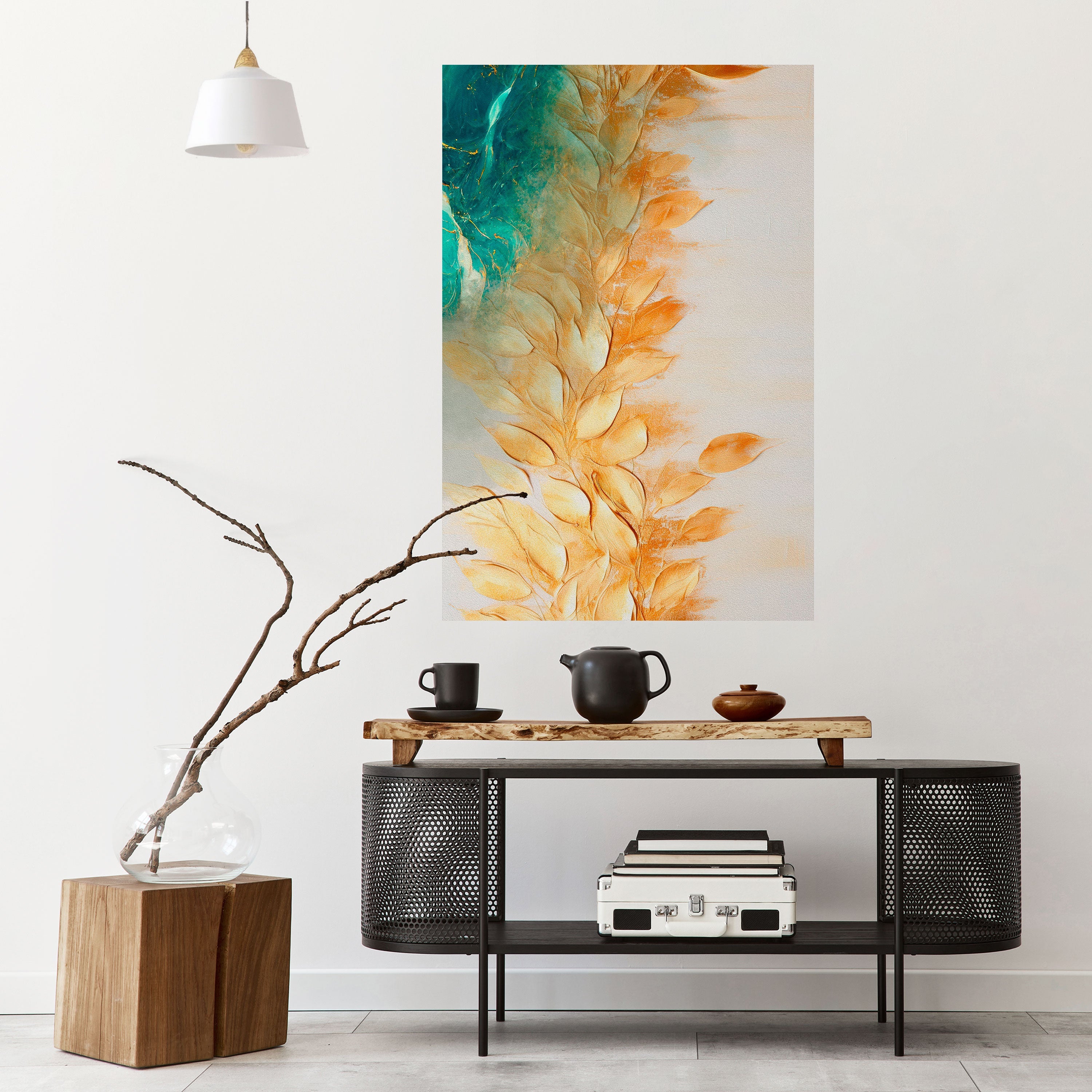 Affiche verticale autocollante LEAVES IN RADIANCE