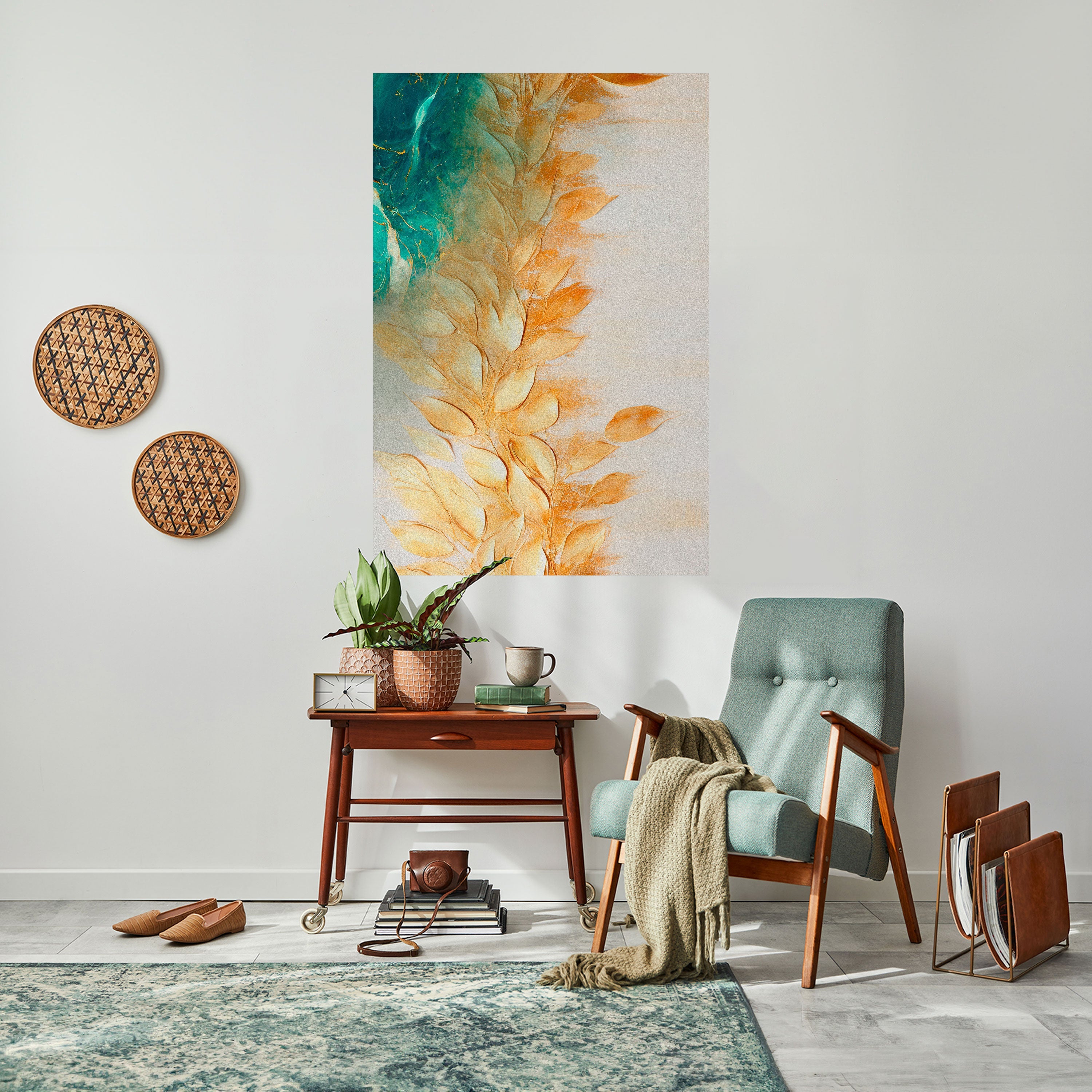 Affiche verticale autocollante LEAVES IN RADIANCE