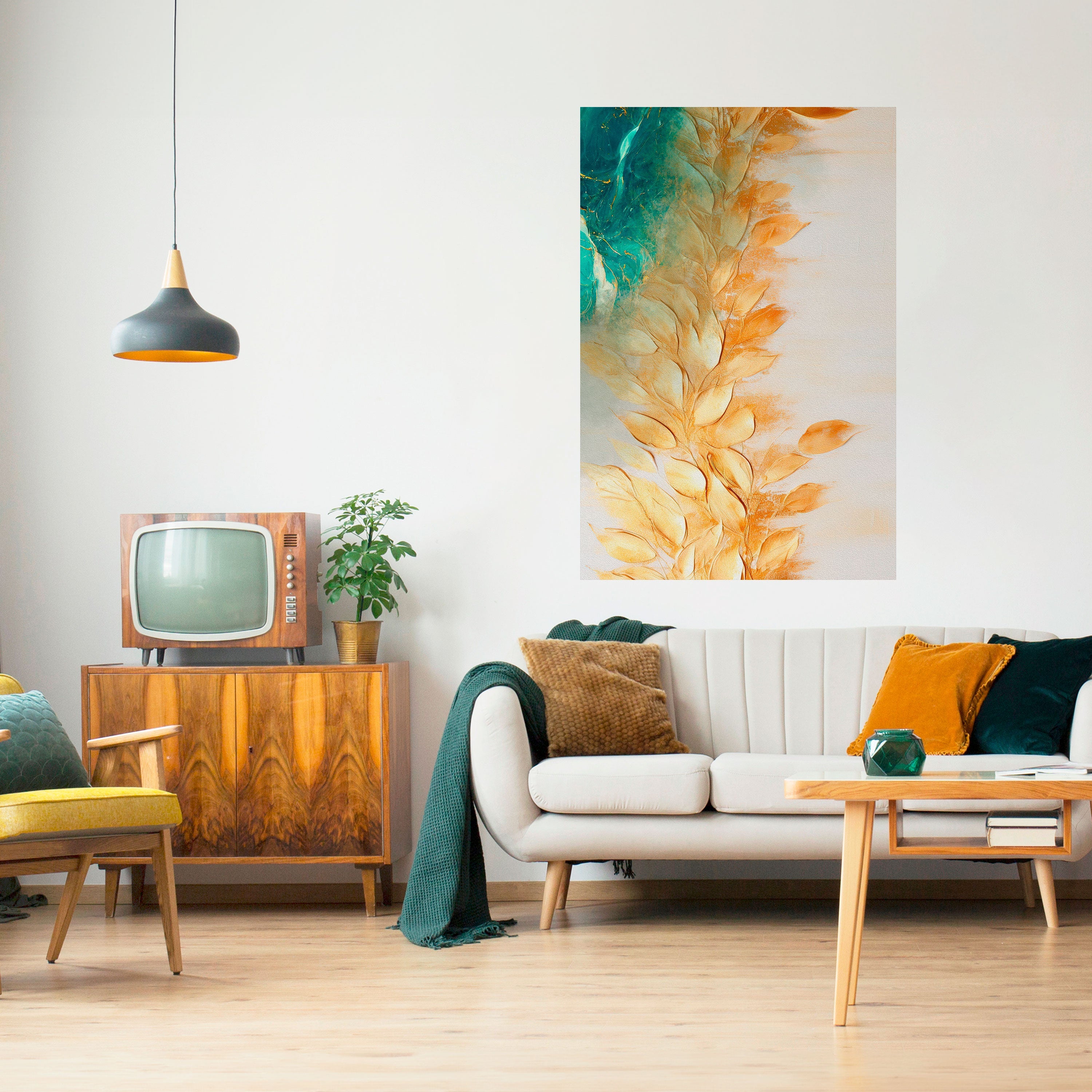 Affiche verticale autocollante LEAVES IN RADIANCE