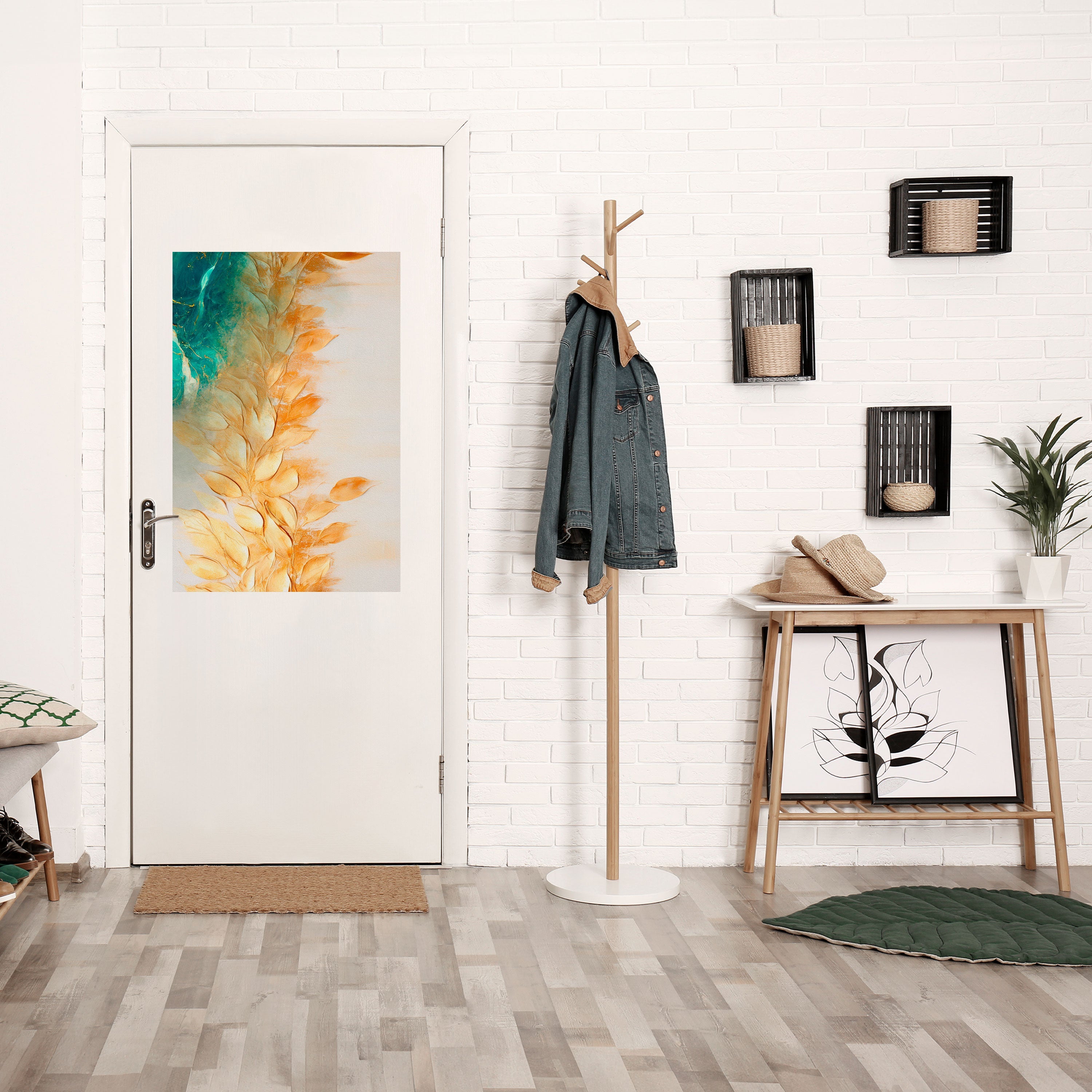 Affiche verticale autocollante LEAVES IN RADIANCE