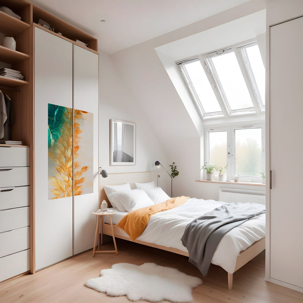 Affiche verticale autocollante LEAVES IN RADIANCE