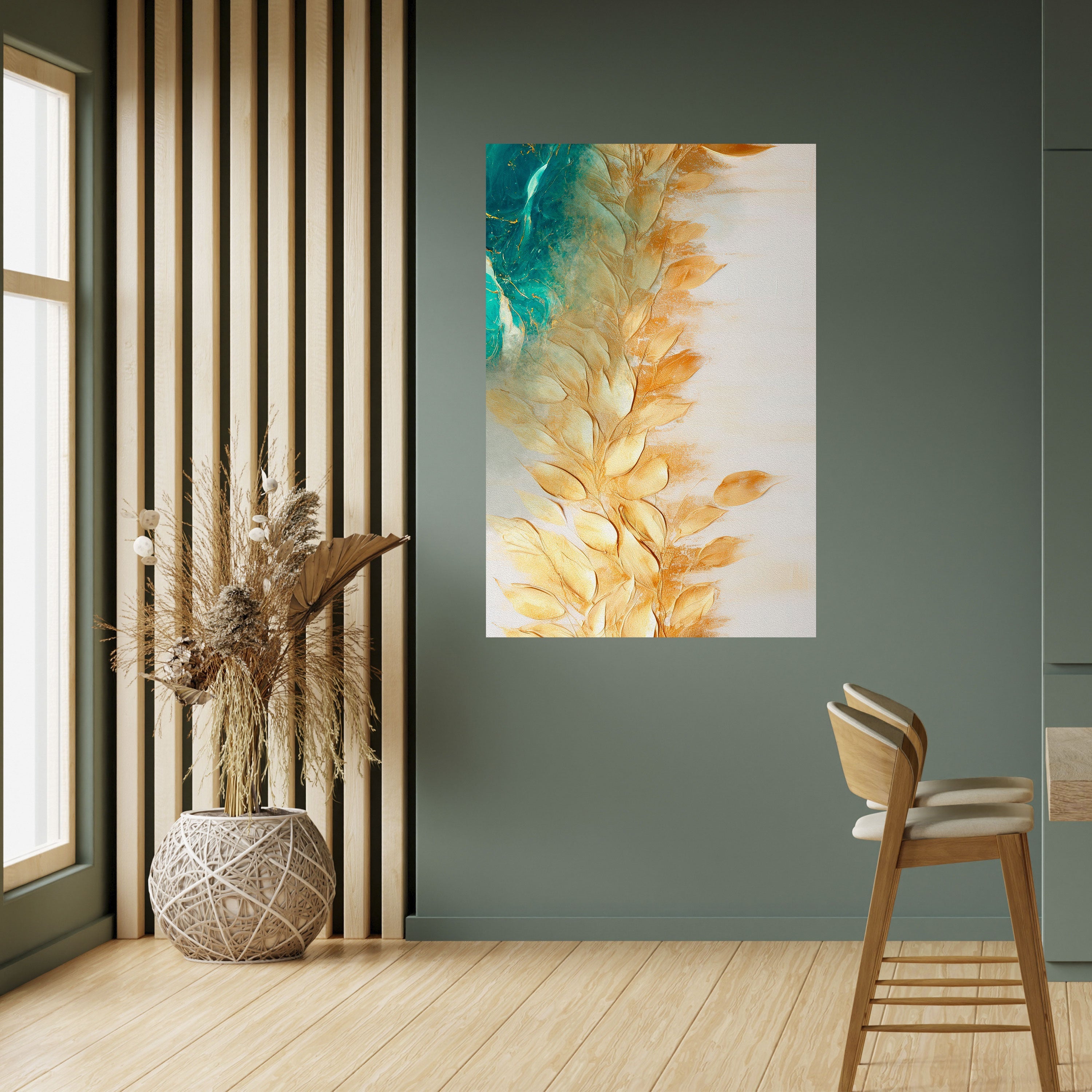 Affiche verticale autocollante LEAVES IN RADIANCE