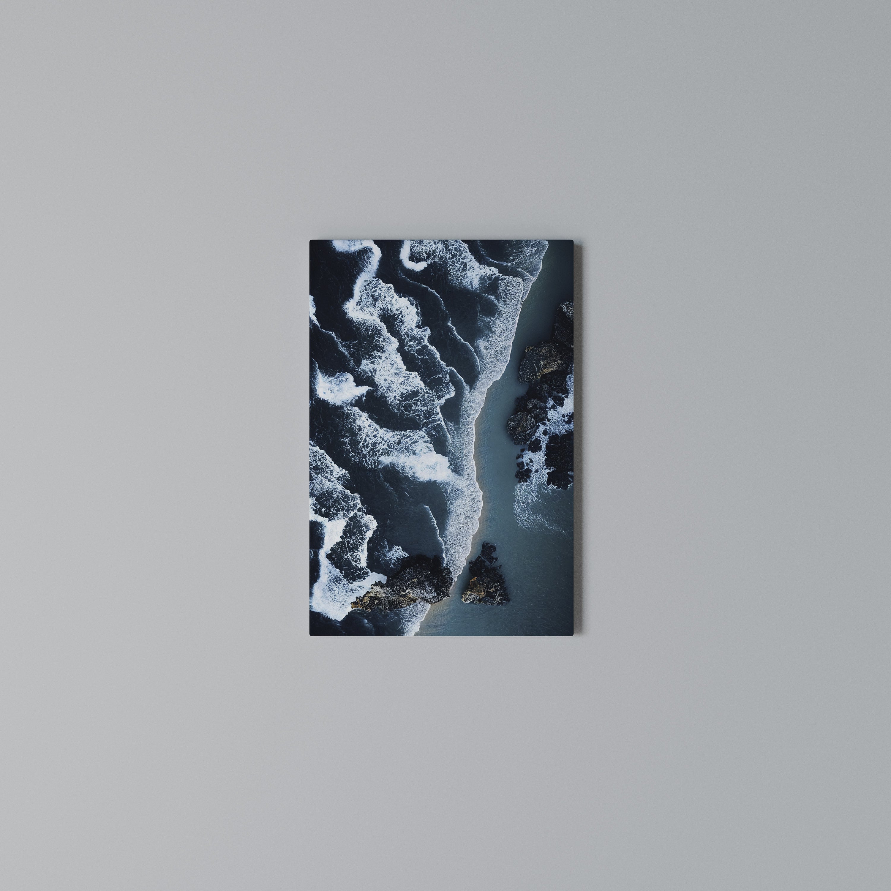 COSMIC COASTLINE Vertical Canvas Print