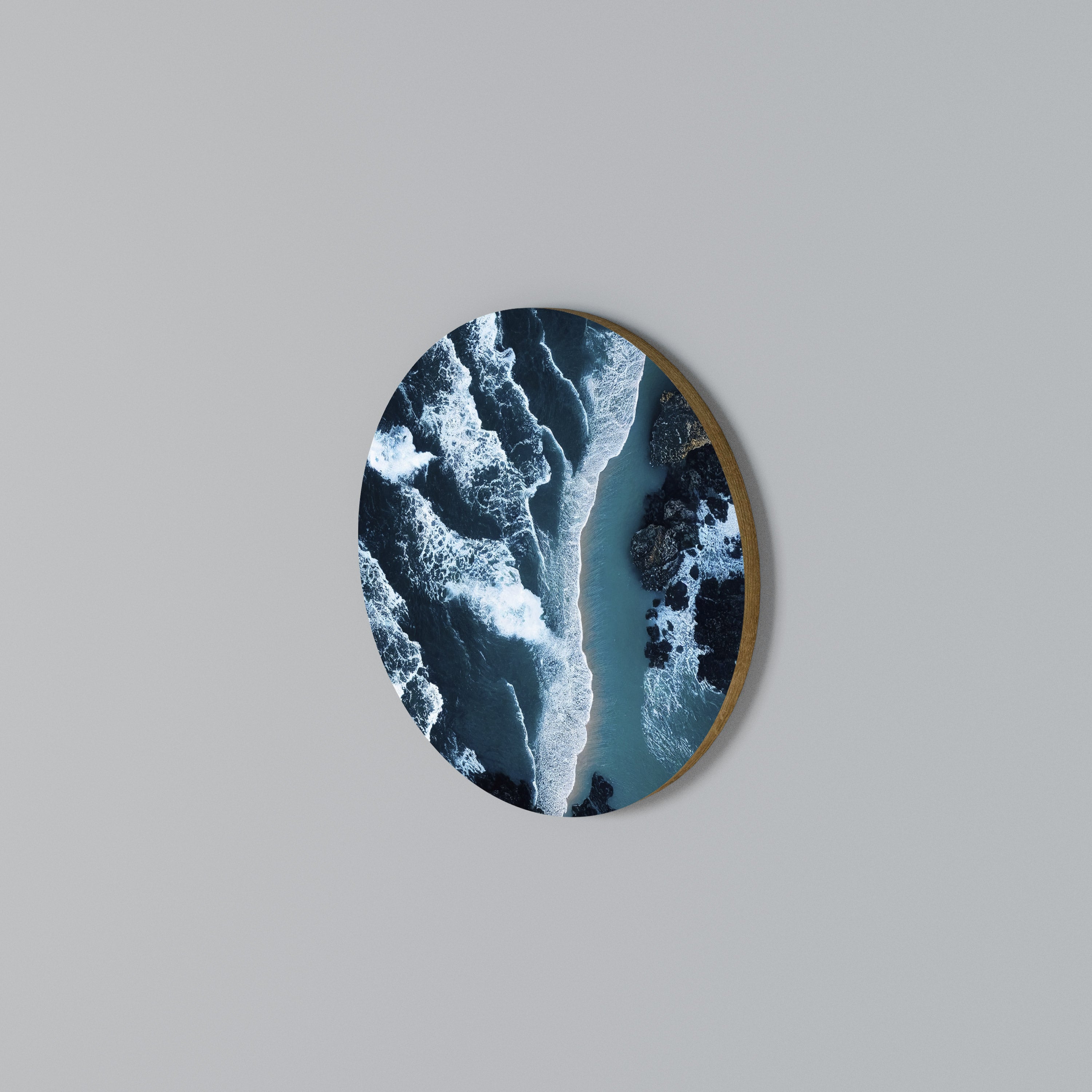 COSMIC COASTLINE Round Wall Art
