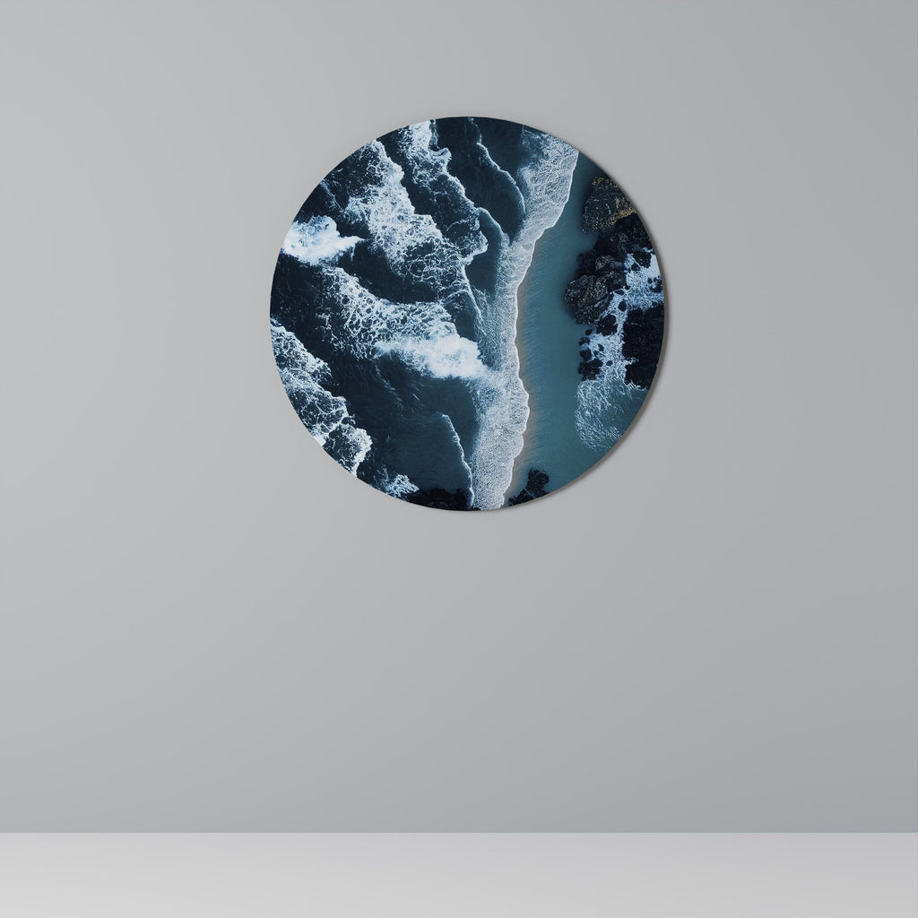 Décoration murale ronde COSMIC COASTLINE