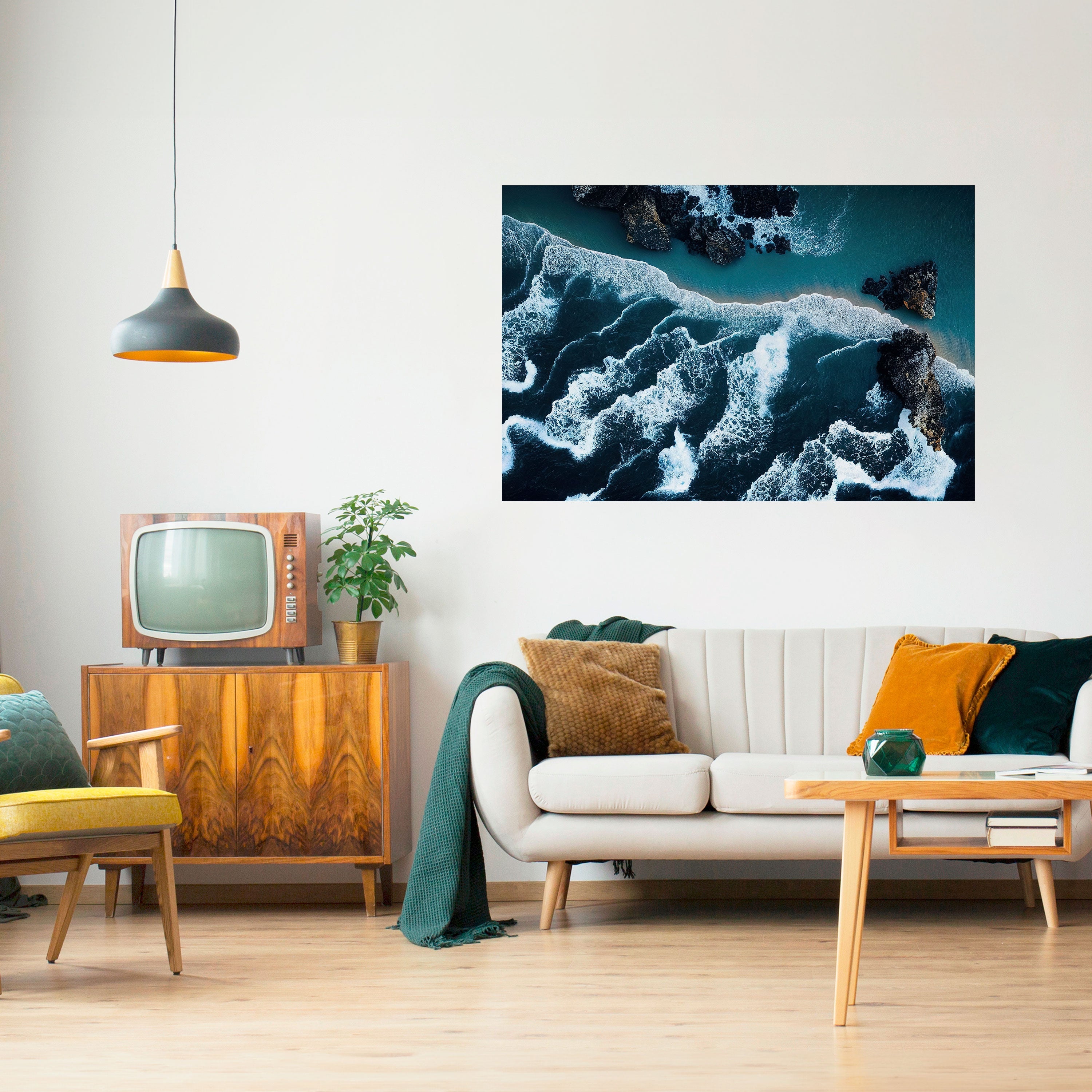 Affiche horizontale autocollante « COSMIC COASTLINE »