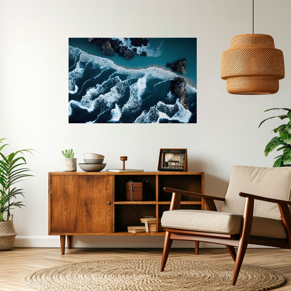 Affiche horizontale autocollante « COSMIC COASTLINE »