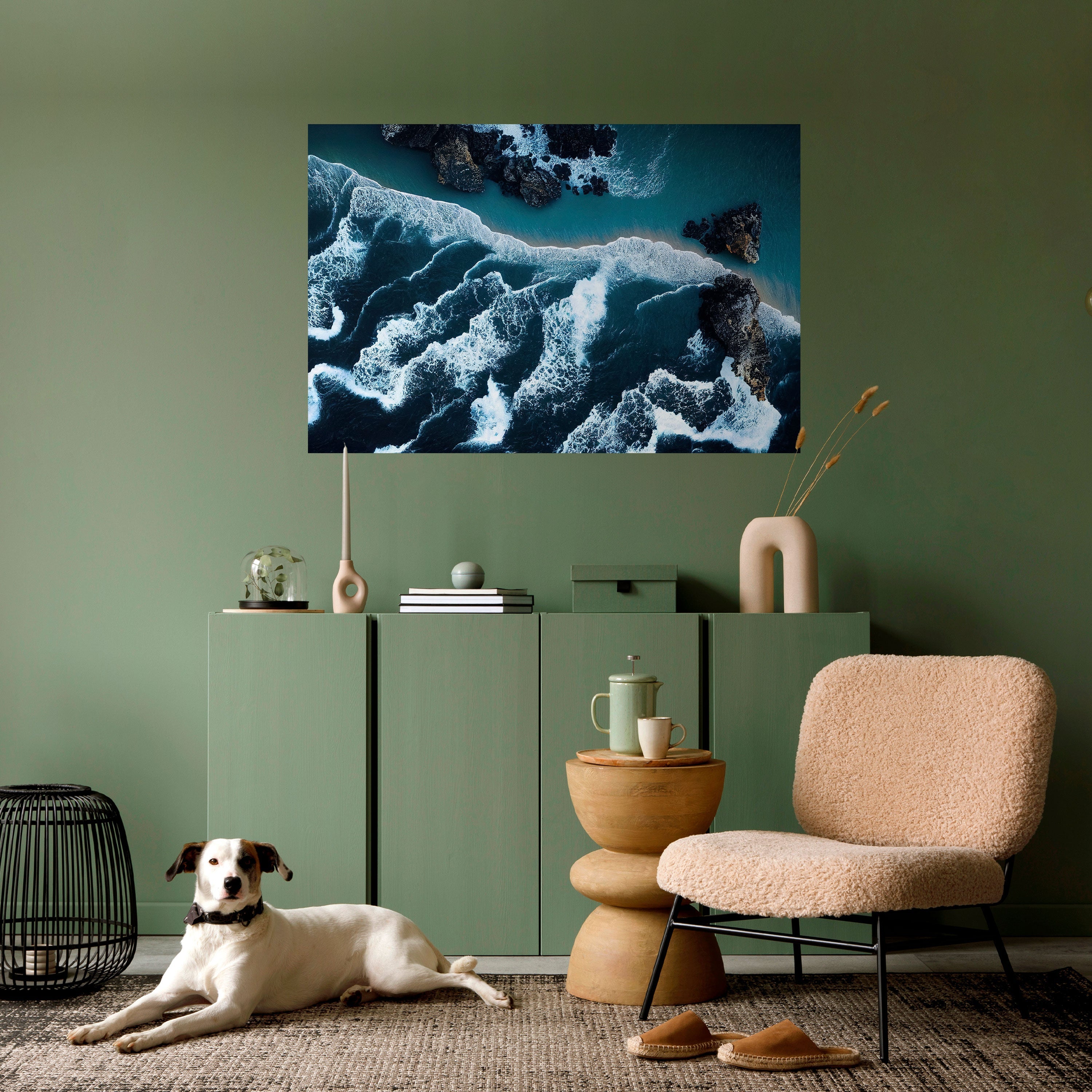 Affiche horizontale autocollante « COSMIC COASTLINE »