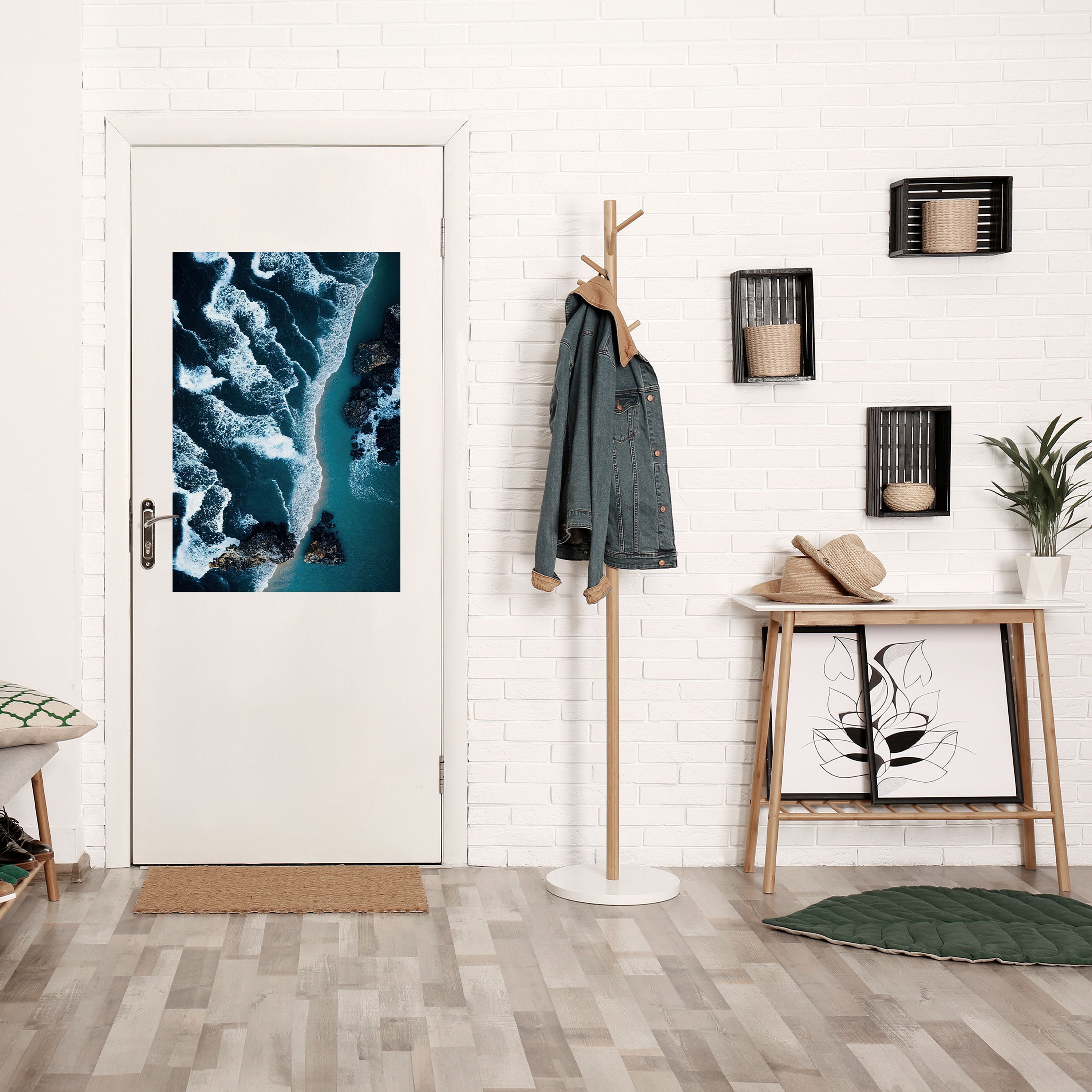 Affiche verticale autocollante « COSMIC COASTLINE »