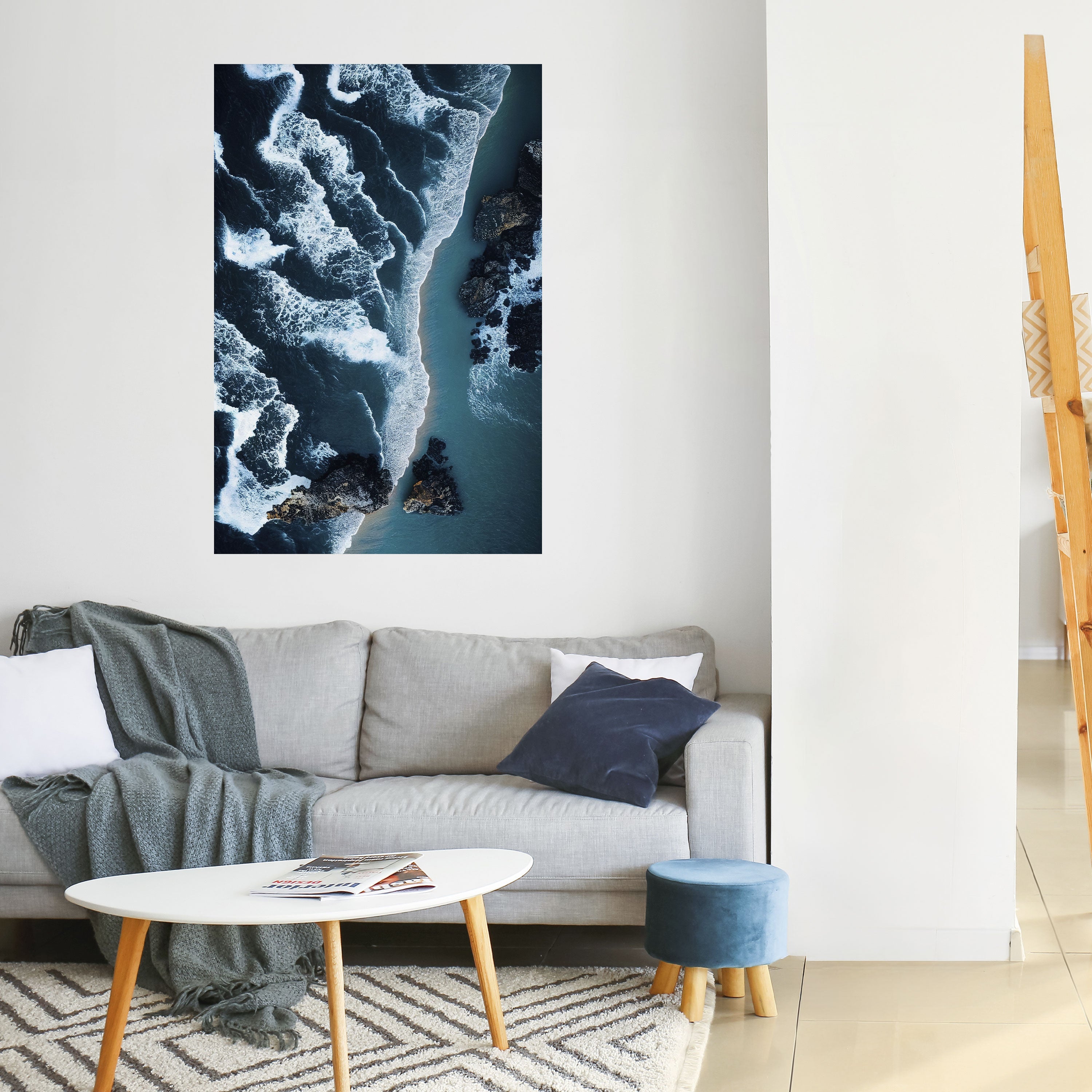 Affiche verticale autocollante « COSMIC COASTLINE »