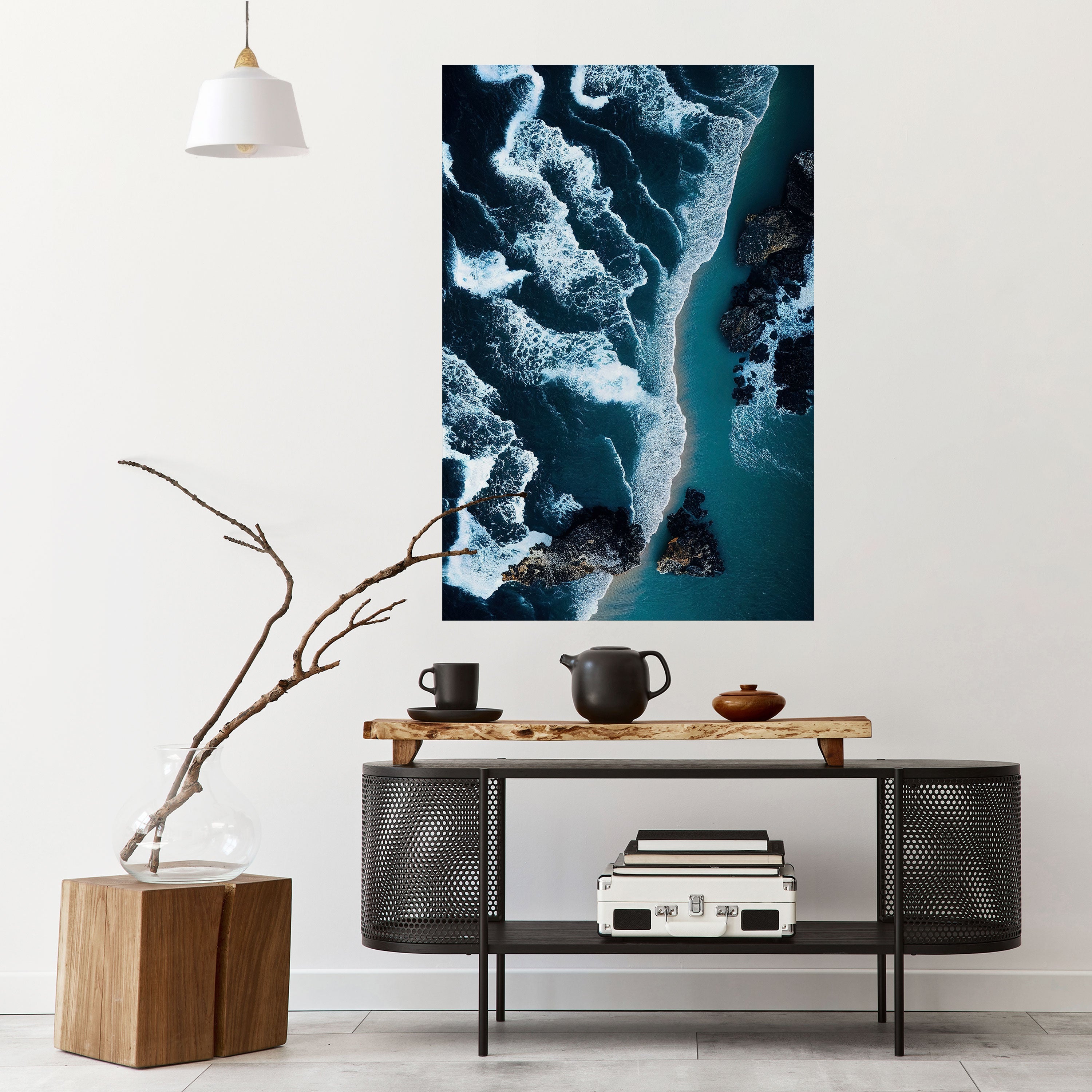 Affiche verticale autocollante « COSMIC COASTLINE »