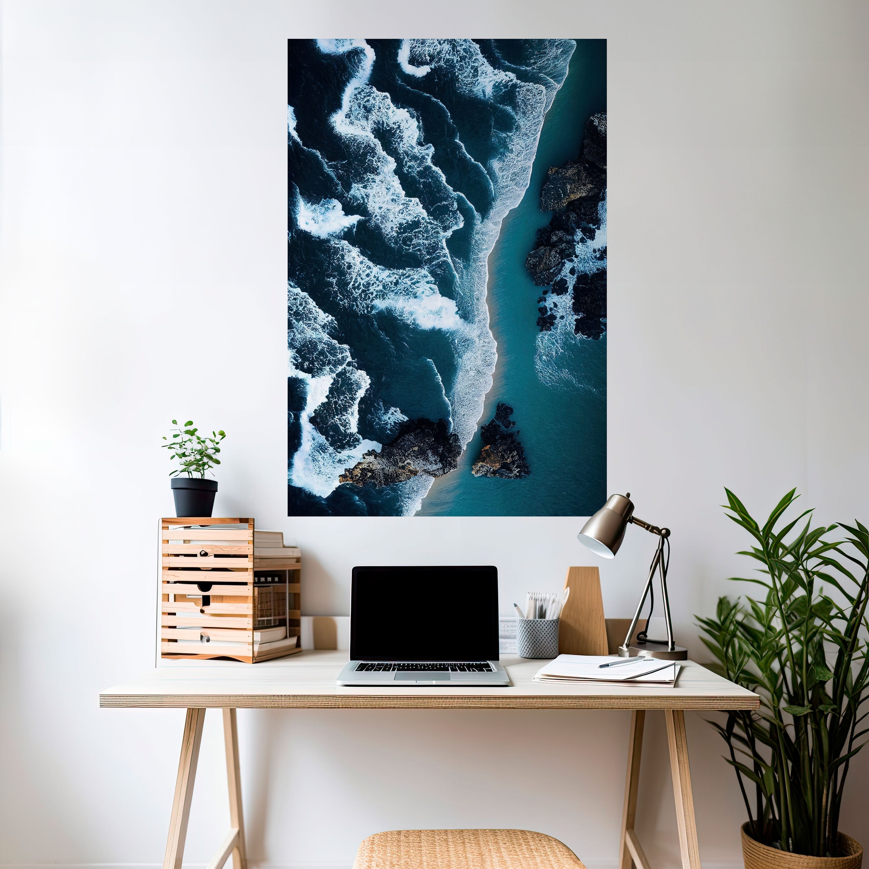 Affiche verticale autocollante « COSMIC COASTLINE »