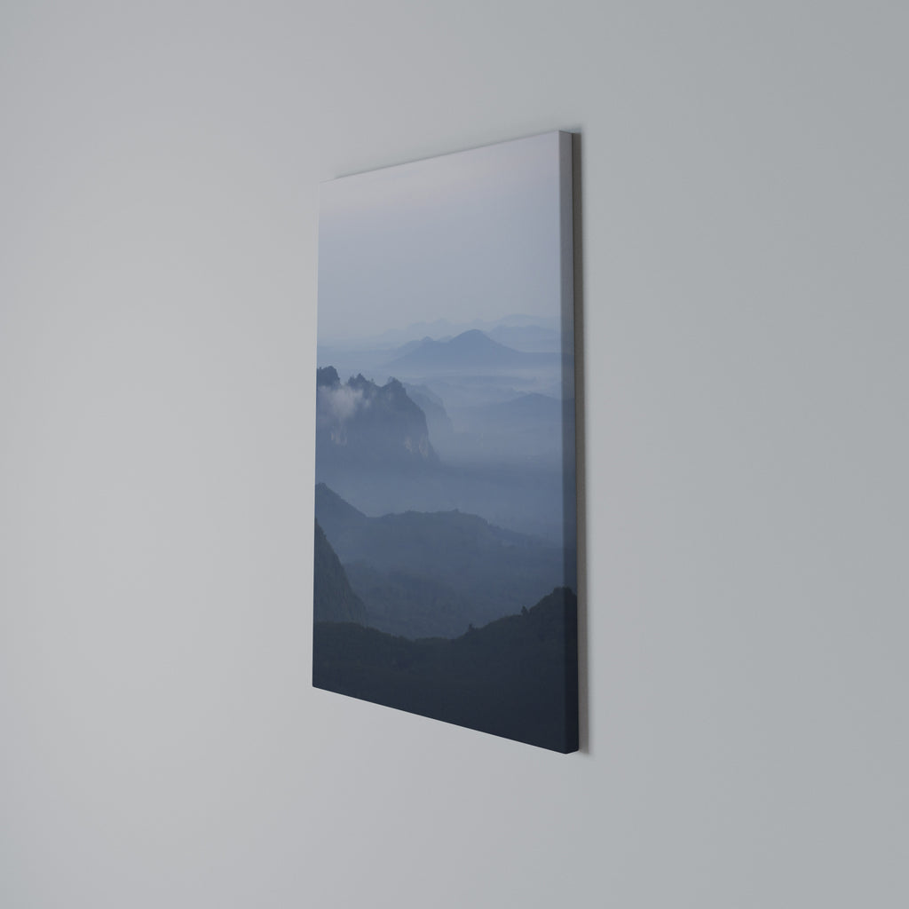 MISTY MOUNTAIN WHISPER Vertical Canvas Print