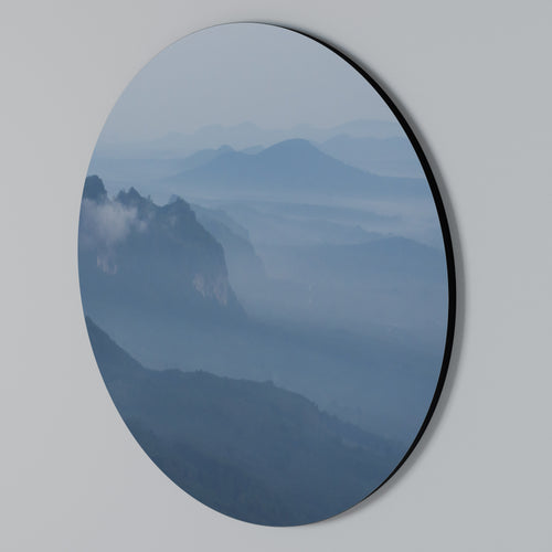 MISTY MOUNTAIN WHISPER Round Wall Art