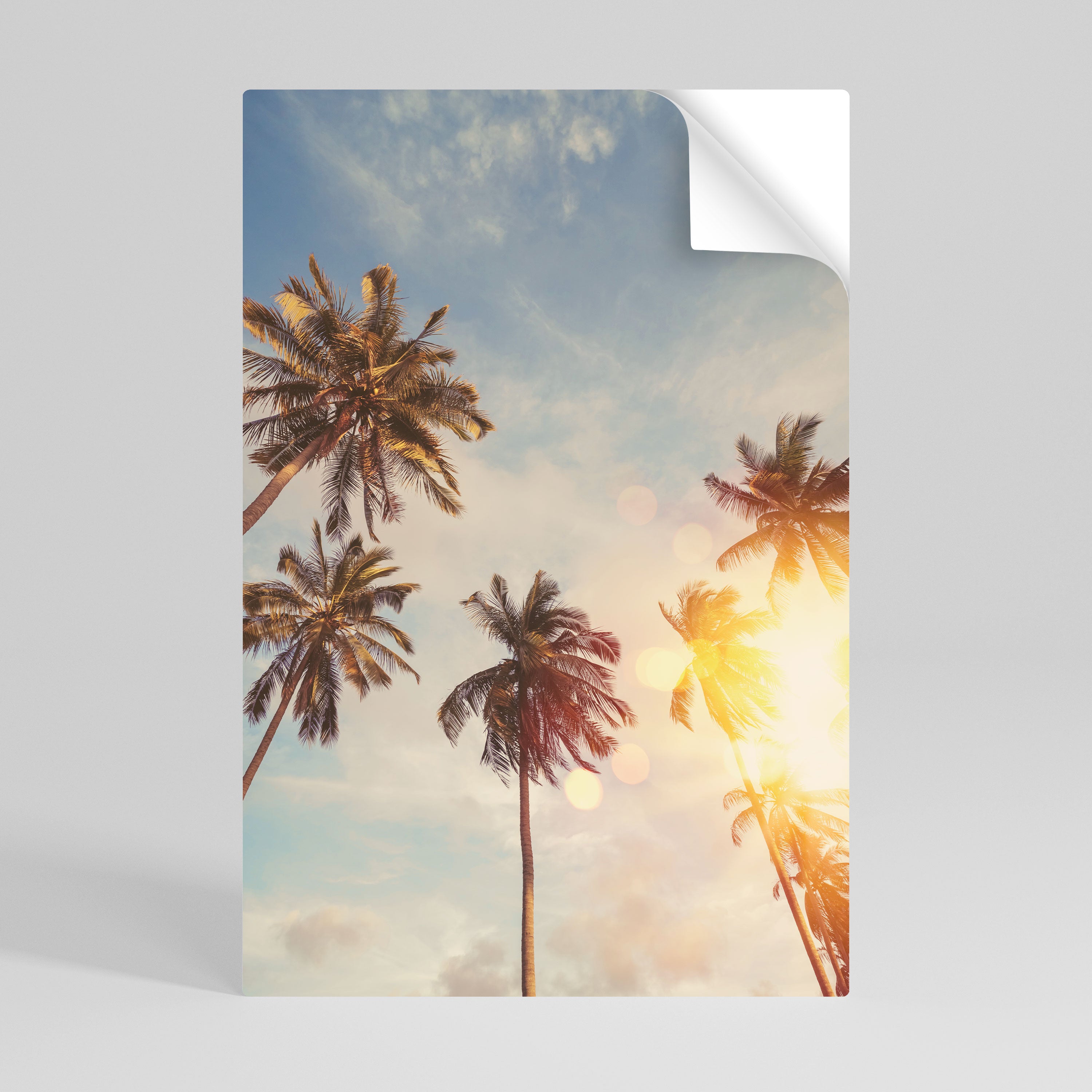 WHISPERING PALM LEAVES Peel and Stick Vertical Poster
