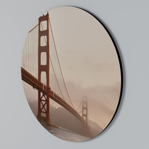 BRIDGE OF DREAMS Round Wall Art