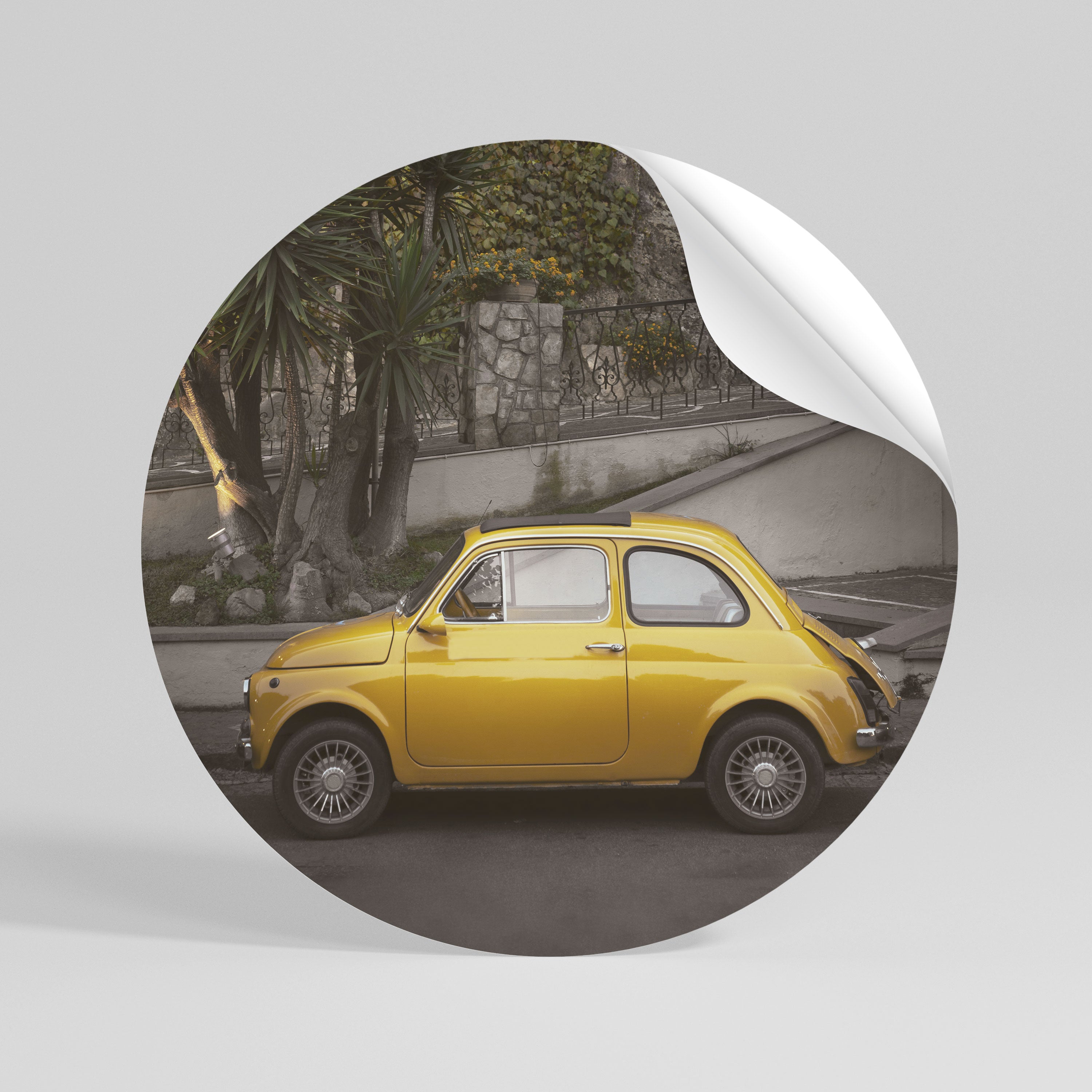 JOYFUL JOURNEY Peel and Stick Round Sticker