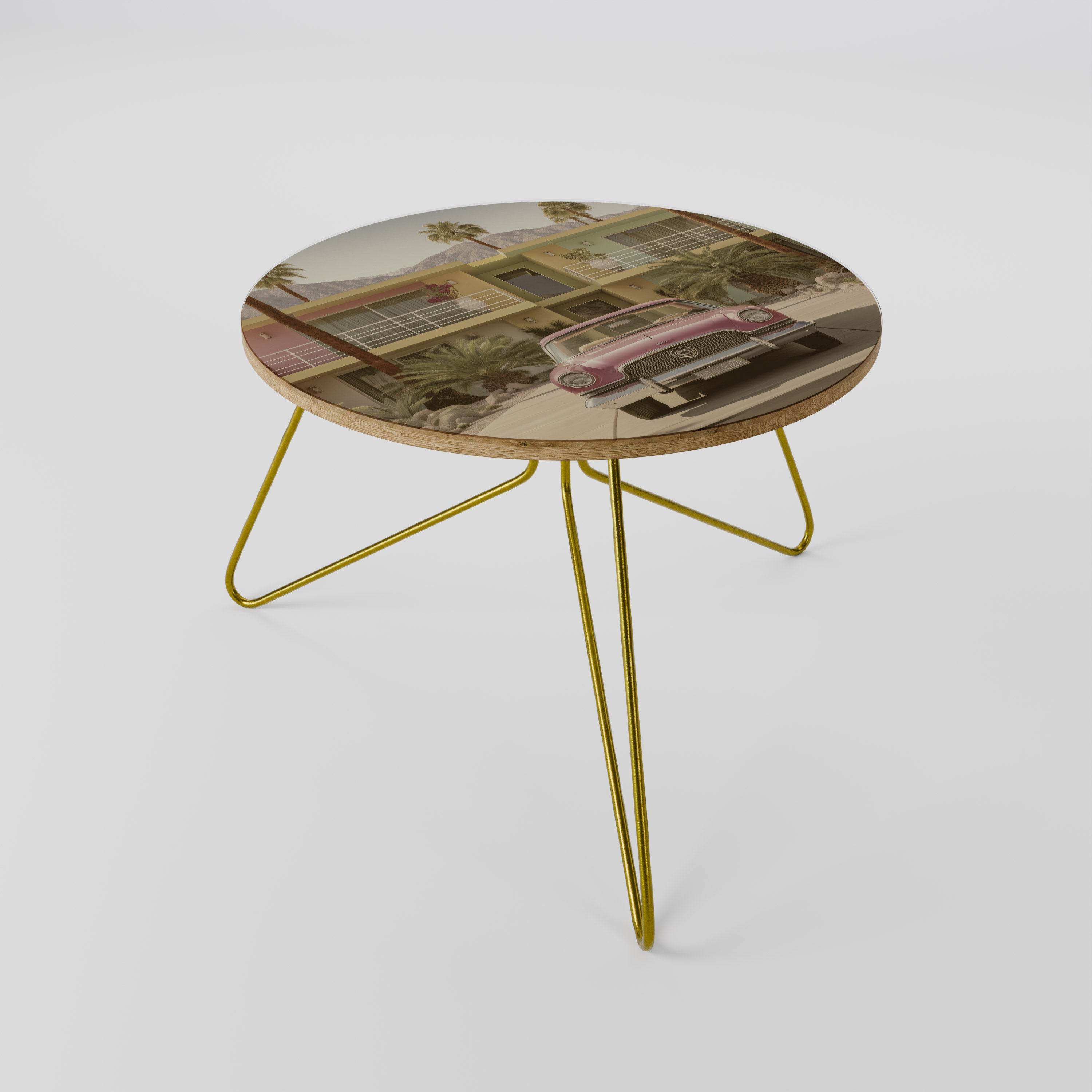 Table basse de style californien 60