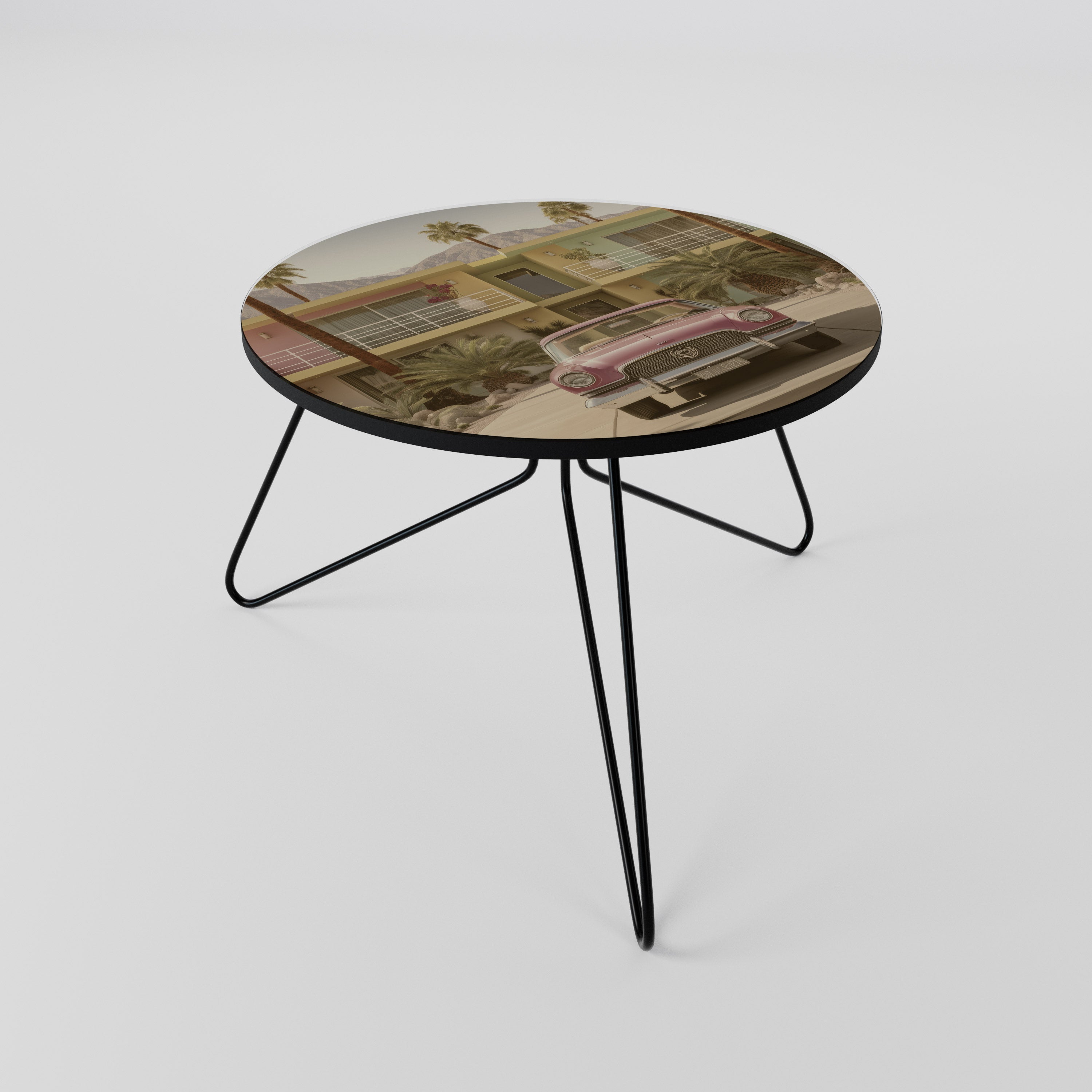 Table basse de style californien 60