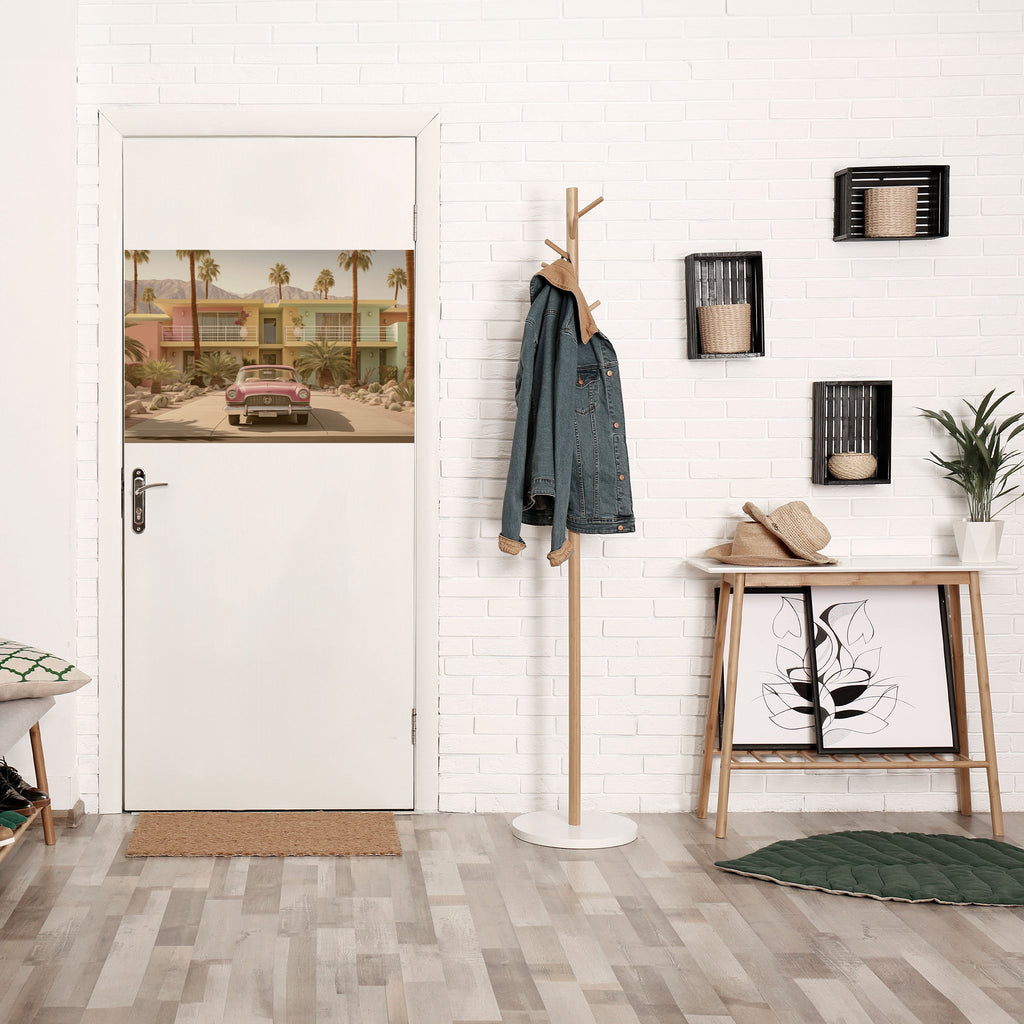 Affiche horizontale autocollante de style californien