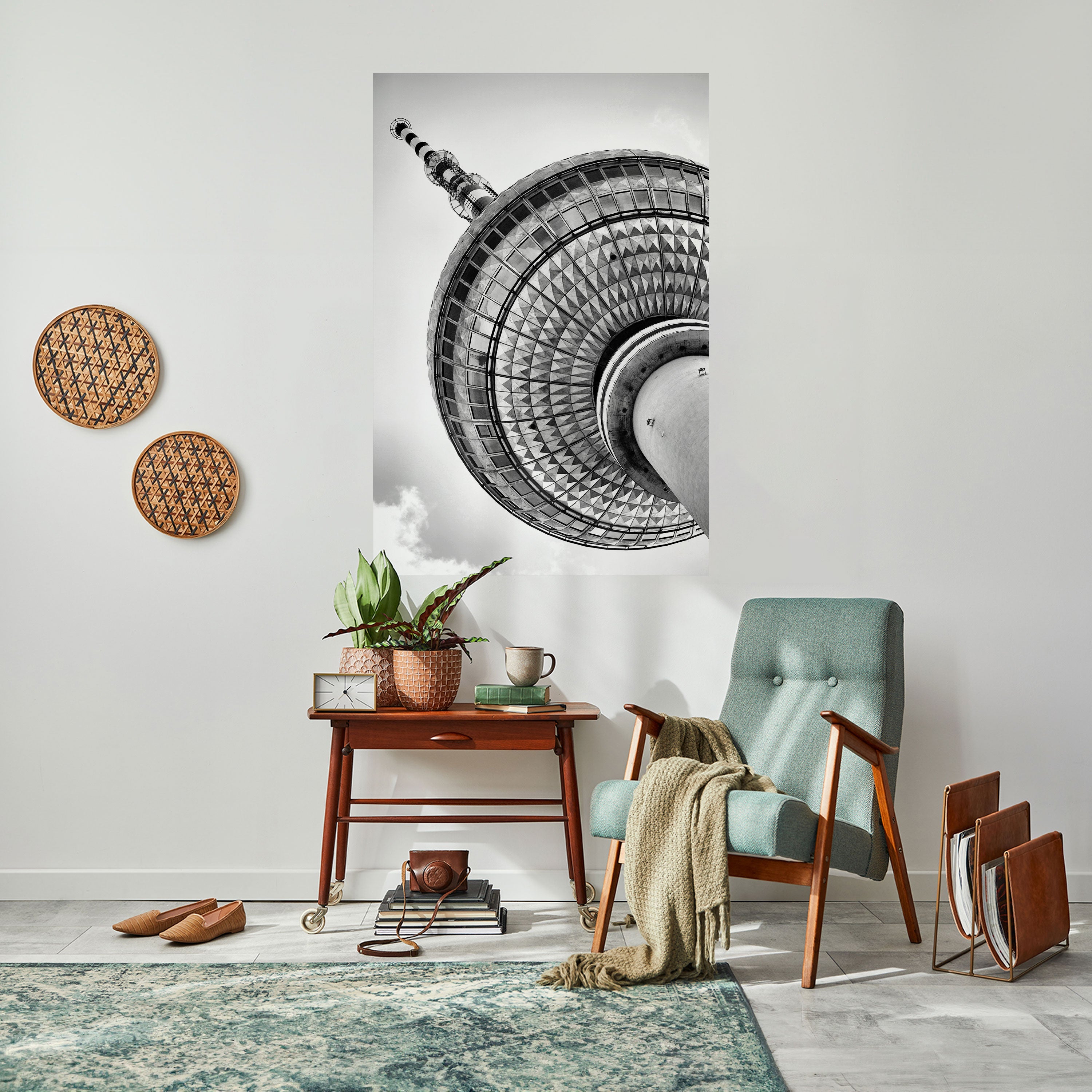 BERLINER FERNSEHTURM Affiche verticale à décoller et à coller