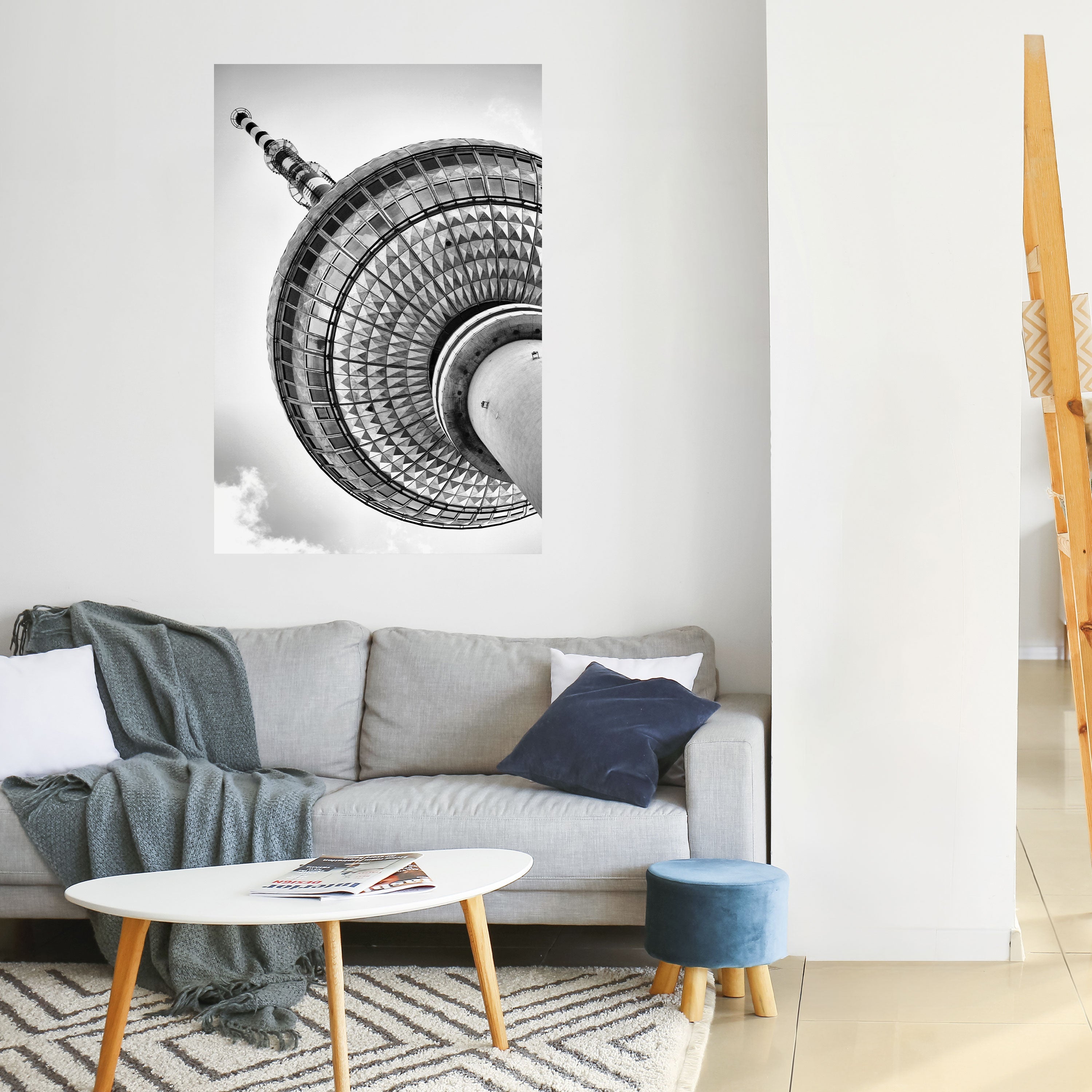 BERLINER FERNSEHTURM Affiche verticale à décoller et à coller