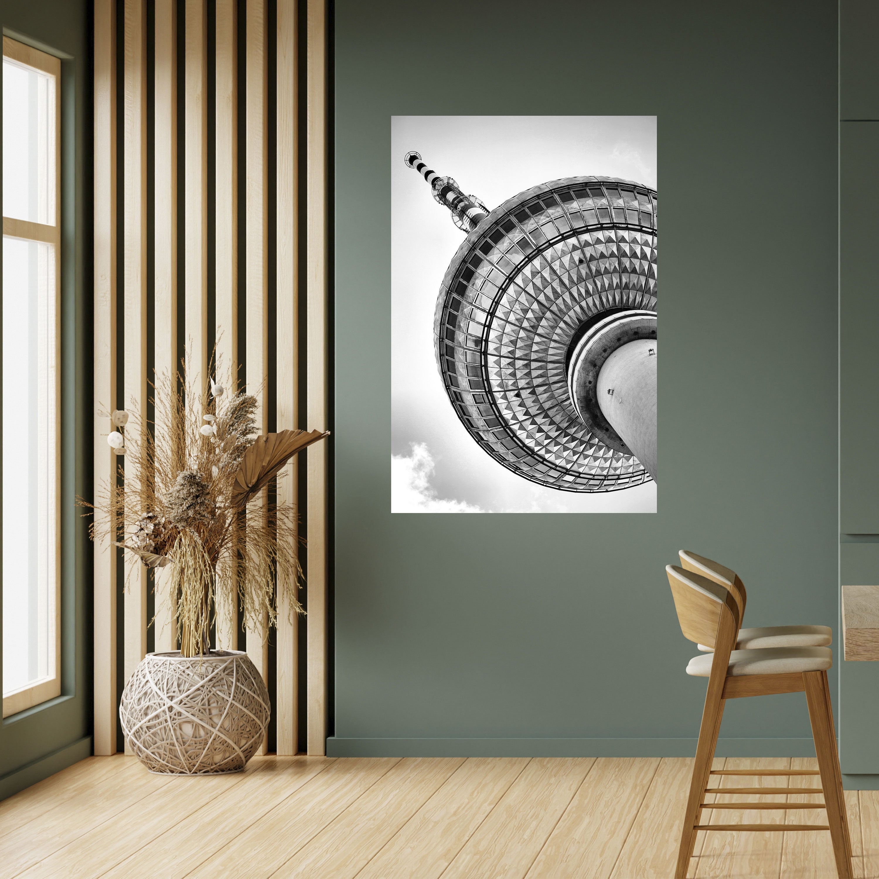 BERLINER FERNSEHTURM Affiche verticale à décoller et à coller