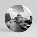 GHOSTS OF HISTORY Peel and Stick Round Sticker