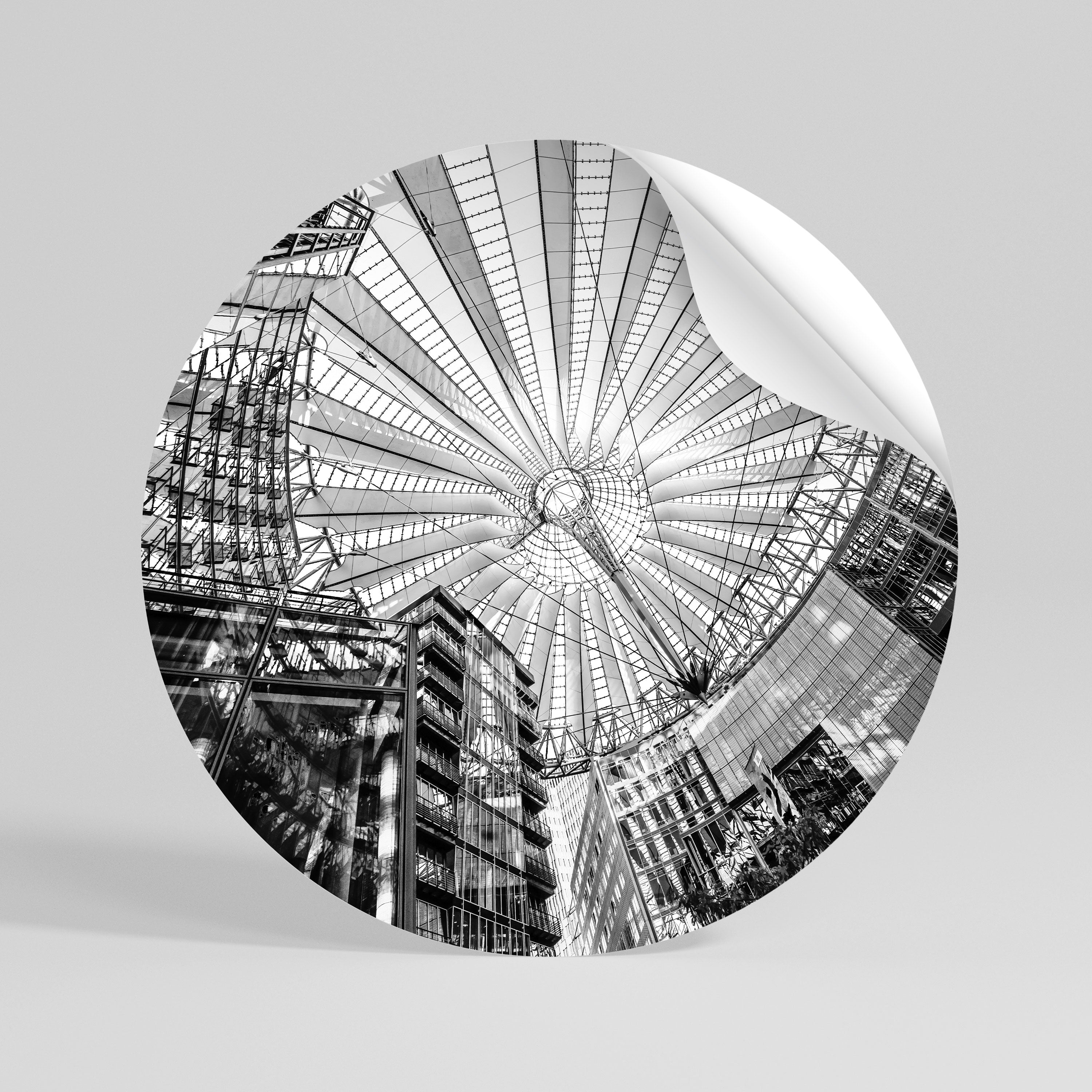 CEILING OF DREAMS Peel and Stick Round Sticker